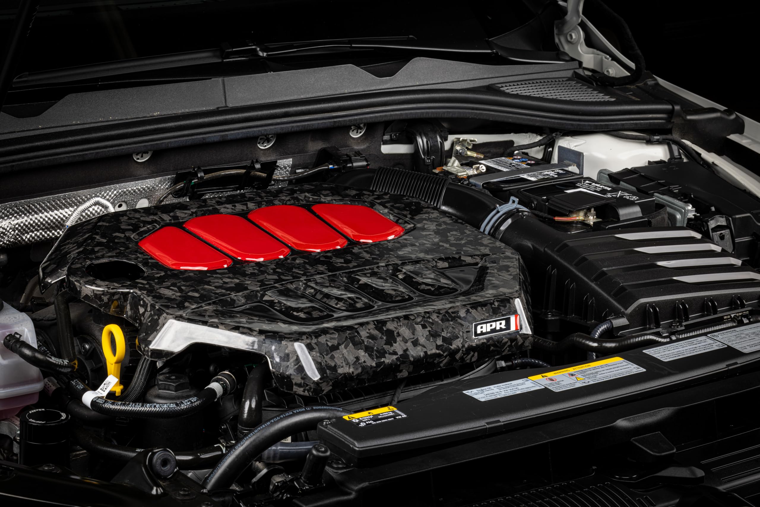 Carbon Fiber APR MS100233 Engine Cover - Gloss Forged