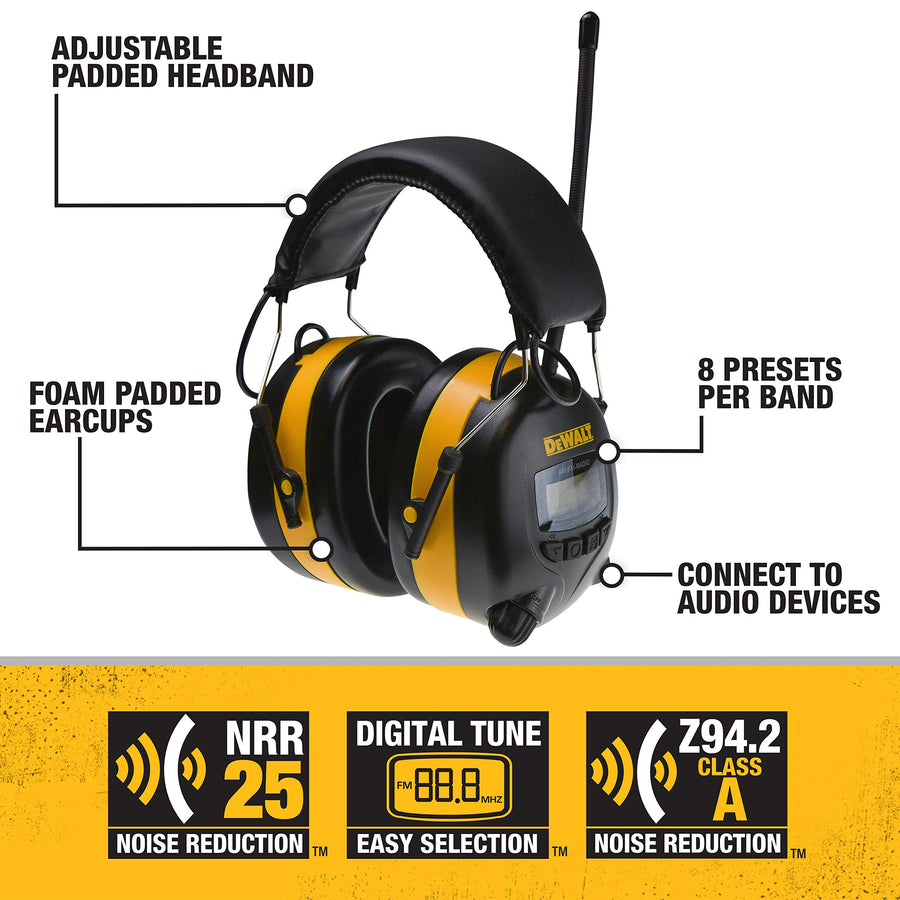 DeWalt Industrial DPG15 Safety Electronic Hearing Muff