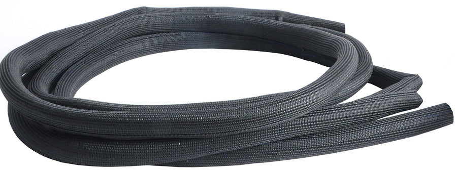 Design Engineering 010651P10 5/16" x 10' Black (8mm) Split Sleeve Wire and Hose Protection
