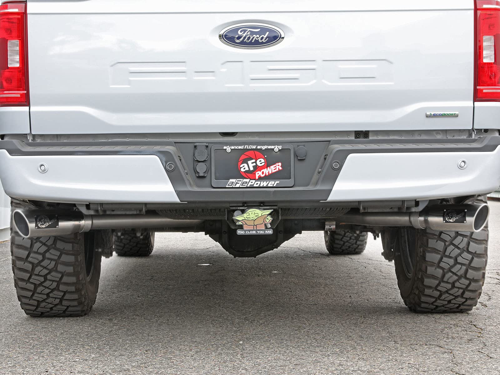 Gemini XV aFe Power 49-33129-P 3 IN 304 Stainless Steel Cat-Back Exhaust System w/Cutout, Polished, fits Ford F-150 2021 V6-2.7L (tt)/V6-3.5L (tt)/V8-5.0L