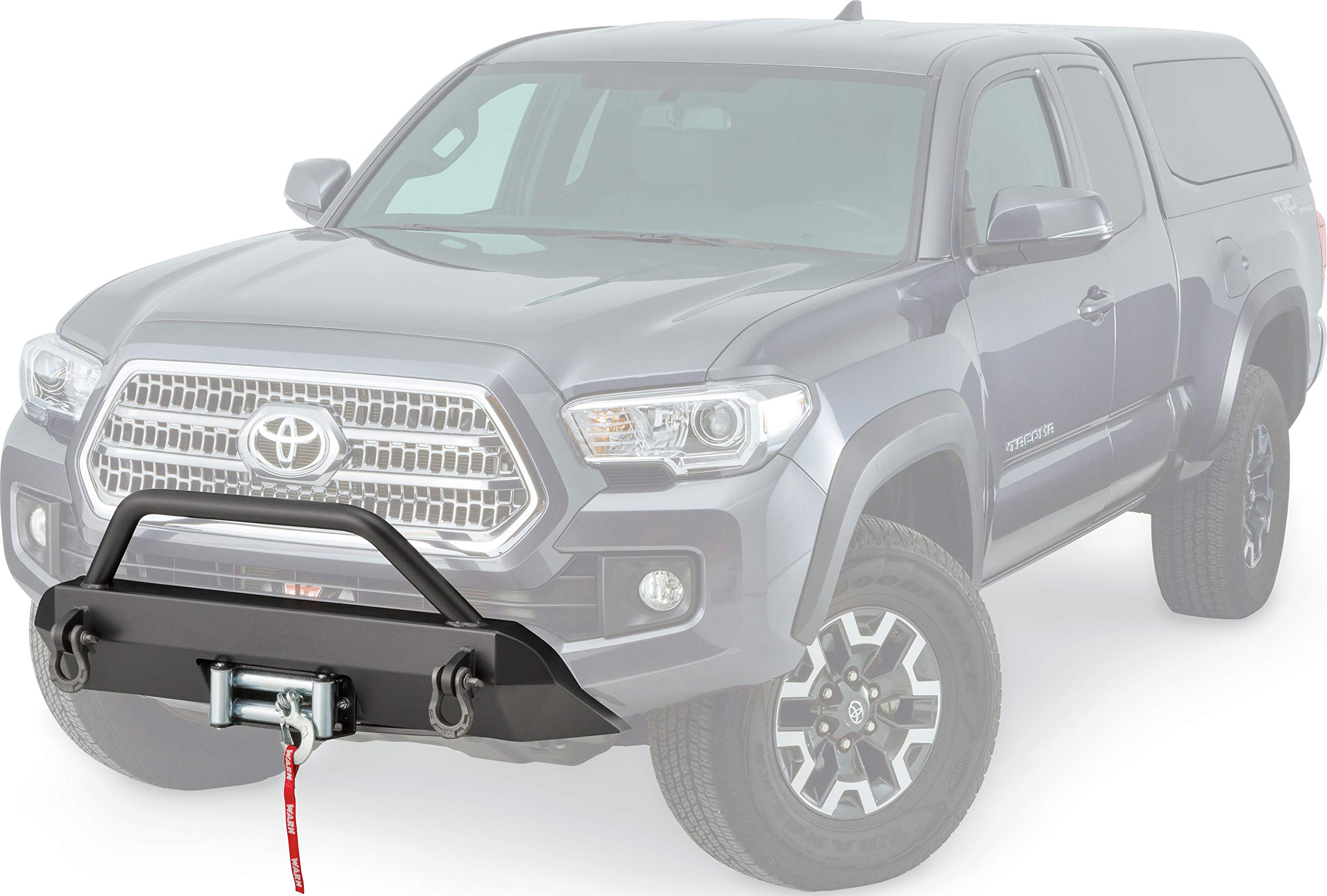 100044 WARN Semi-Hidden Winch Mount Kit for Toyota Tacoma (2016-2018) , GRAY