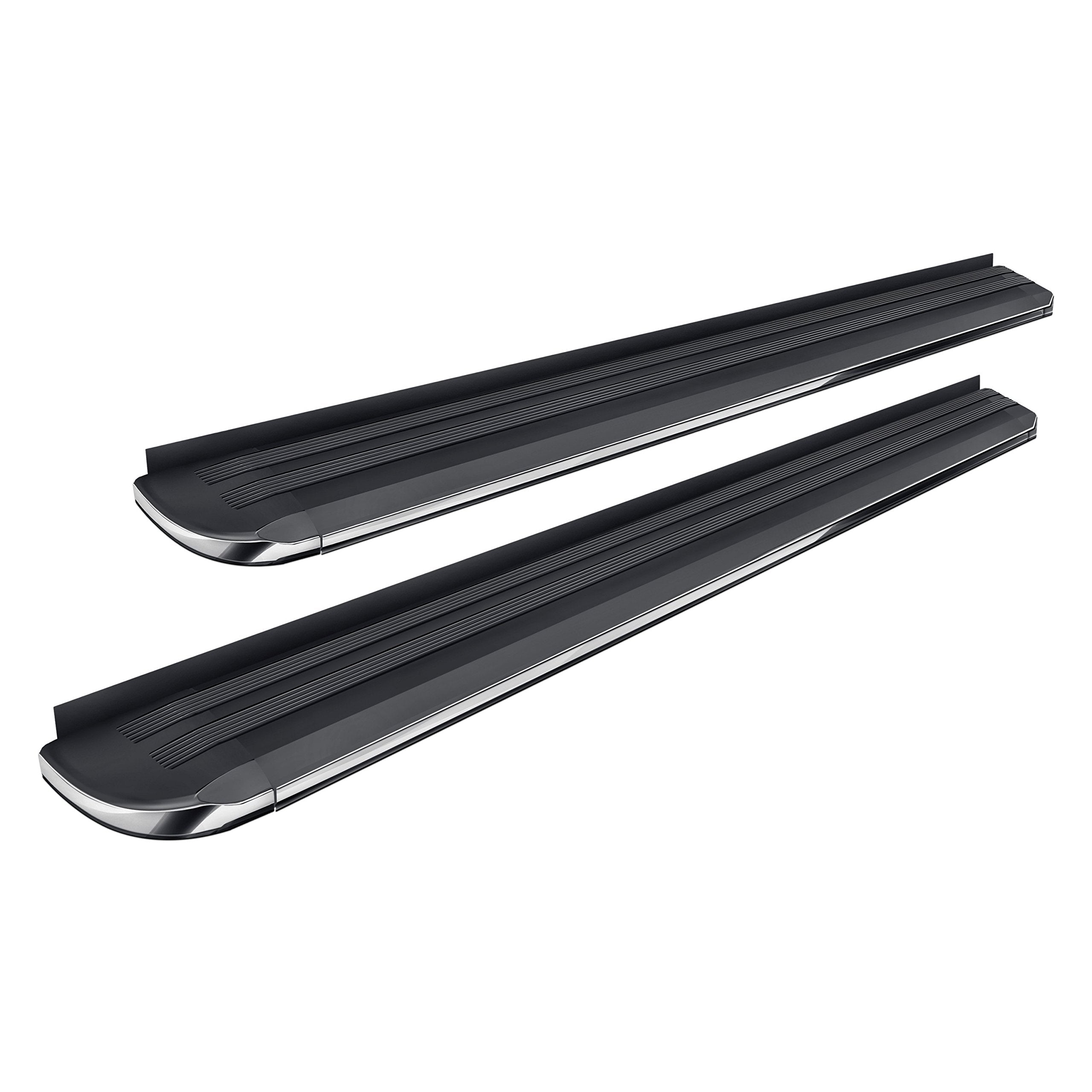 Black Aluminum Black Horse Exceed Running Boards Compatible with 2009-2020 Dodge Journey