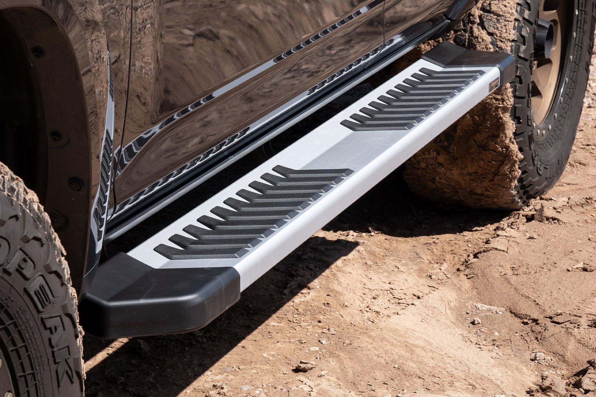 Running Boards Raptor Series Steps 6in OEM Style Aluminum Compatible with 2010-2024 4Runner Without Lower Door Cladding/Trim