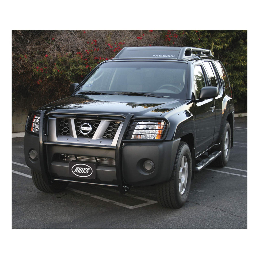 1-1/2-Inch ARIES Black Steel Grille Guard, No-Drill, Select Nissan Xterra