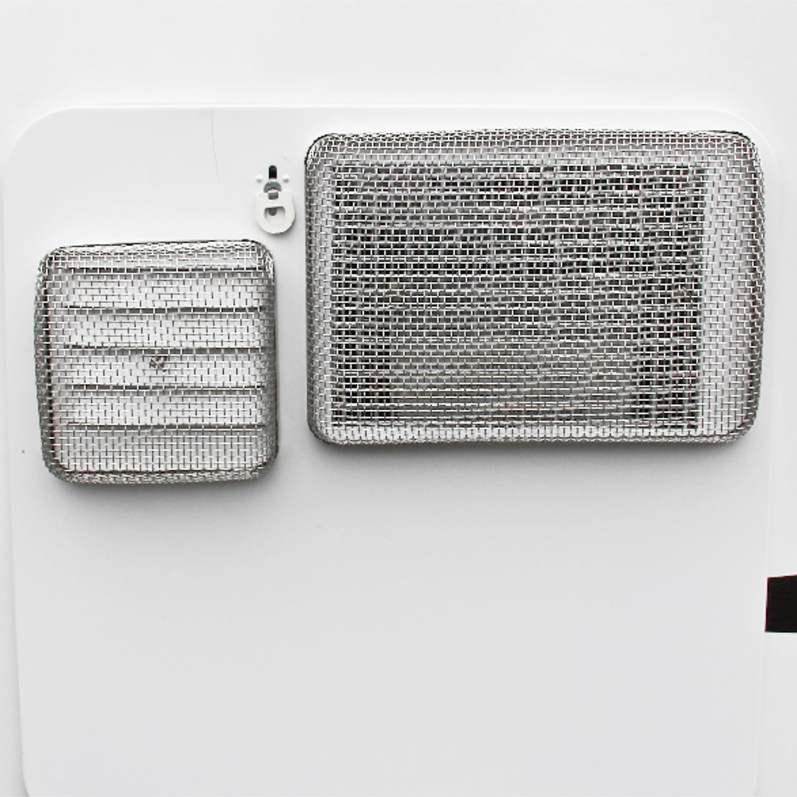 Camco Insect Flying Screen- Protects The Water Heater Vents from Flying Insect Nests, Stainless Steel Mesh, WH 500 -(42145),6" X 8.5" X 1.3", White