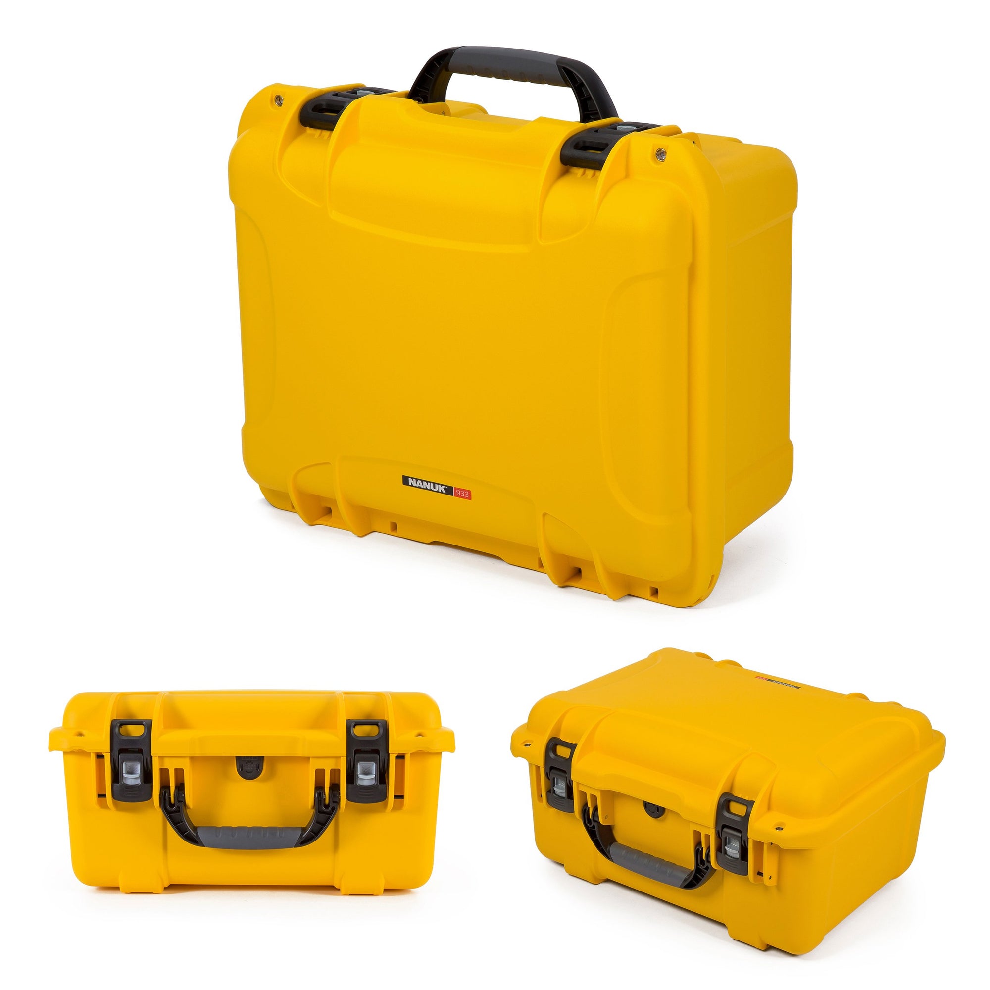 Waterproof Nanuk 933 Hard Case with Foam Insert - Yellow