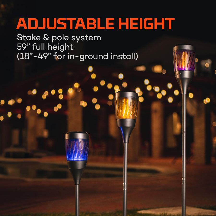 NEBO Torch Solar Zapper | Warm Tiki Light for Outdoor Use & Insect Killing Electric Zapper, Solar Powered Rechargeable Battery, Perfect for Bugs like Mosquitos, Flies & Gnats