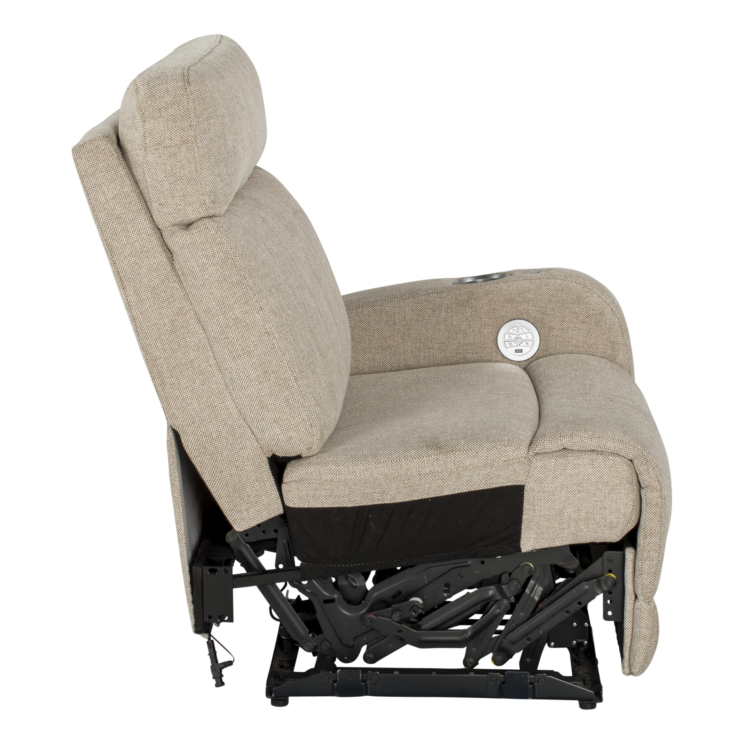 Thomas Payne® Luxury RV Theater Seating Seismic Series Recliner - Left Hand Configuration, Norlina – Remote Control Power Recline, Massage and Lumbar – Power Port Accessory Compatible – 2020129337
