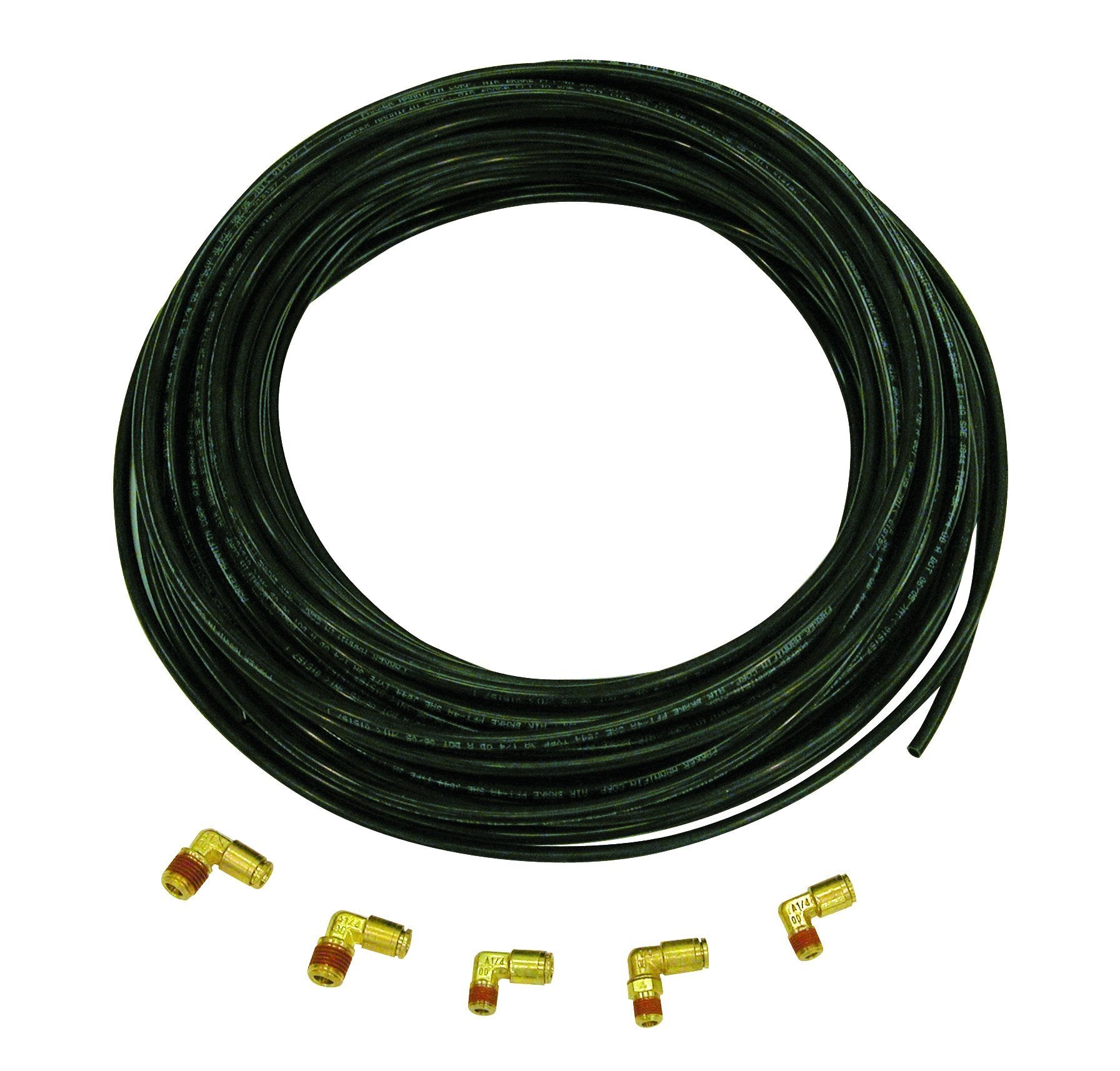 Buyers Products TGC02TFK Nylon Tube And Fitting 3/8 Inch Tailgate Cylinder Install Kit, Tube & Elbow fittings to install Buyers Products BAV010 & BAV020 Air Valves, Dump Body Applications