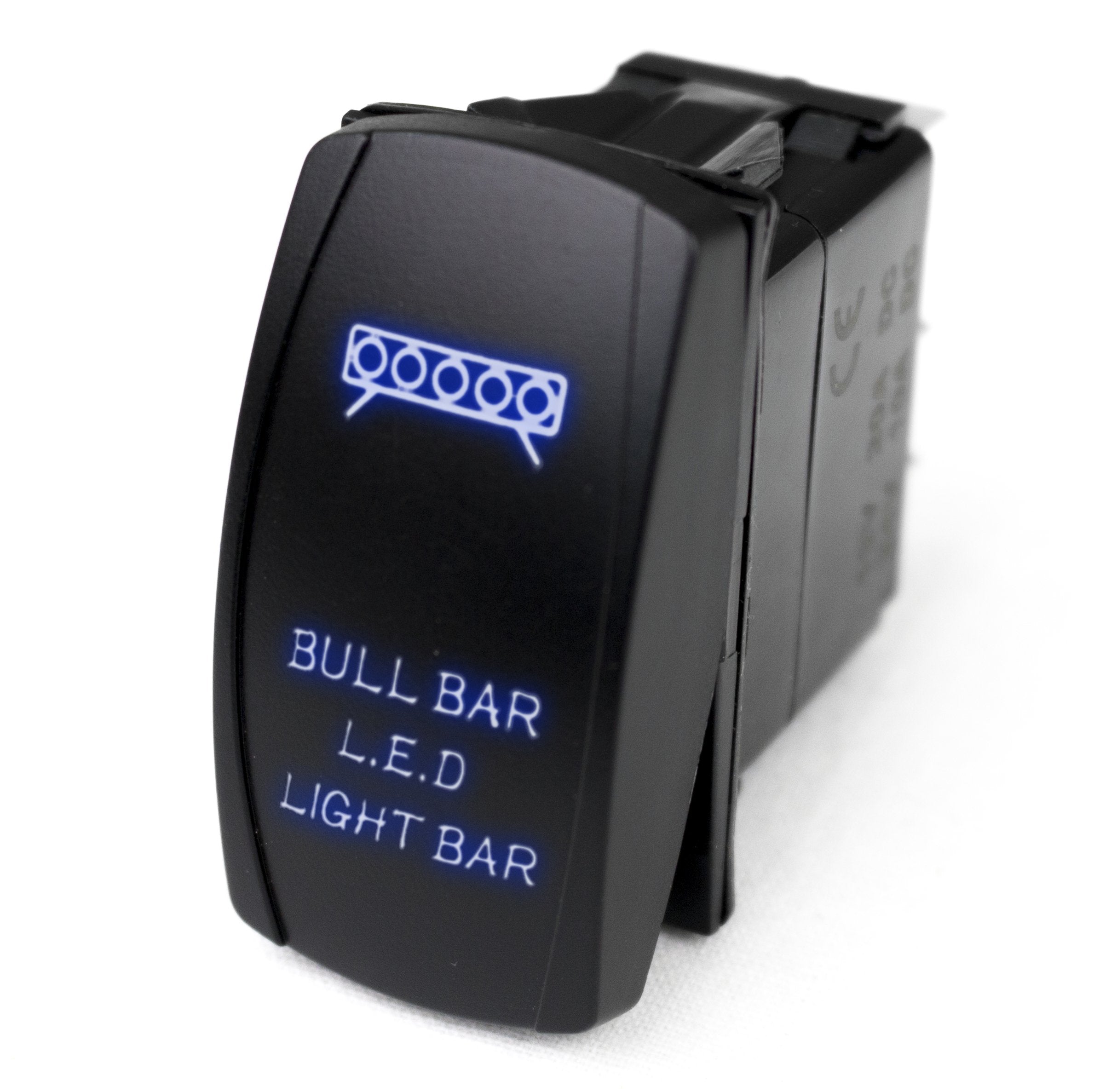 Rocker Switch Race Sport RSLJ46B w/Blue LED Radiance Bull Bar LED Light Bar
