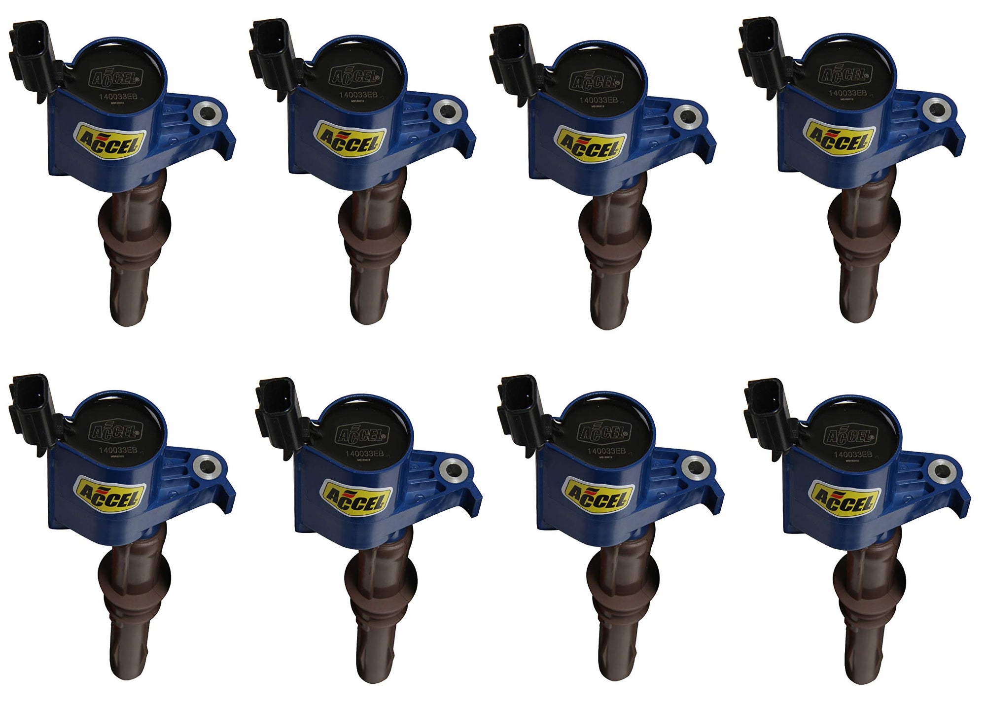 SuperCoil ACCEL 140033EB-8 Ignition Coil - Blue, 8-Pack
