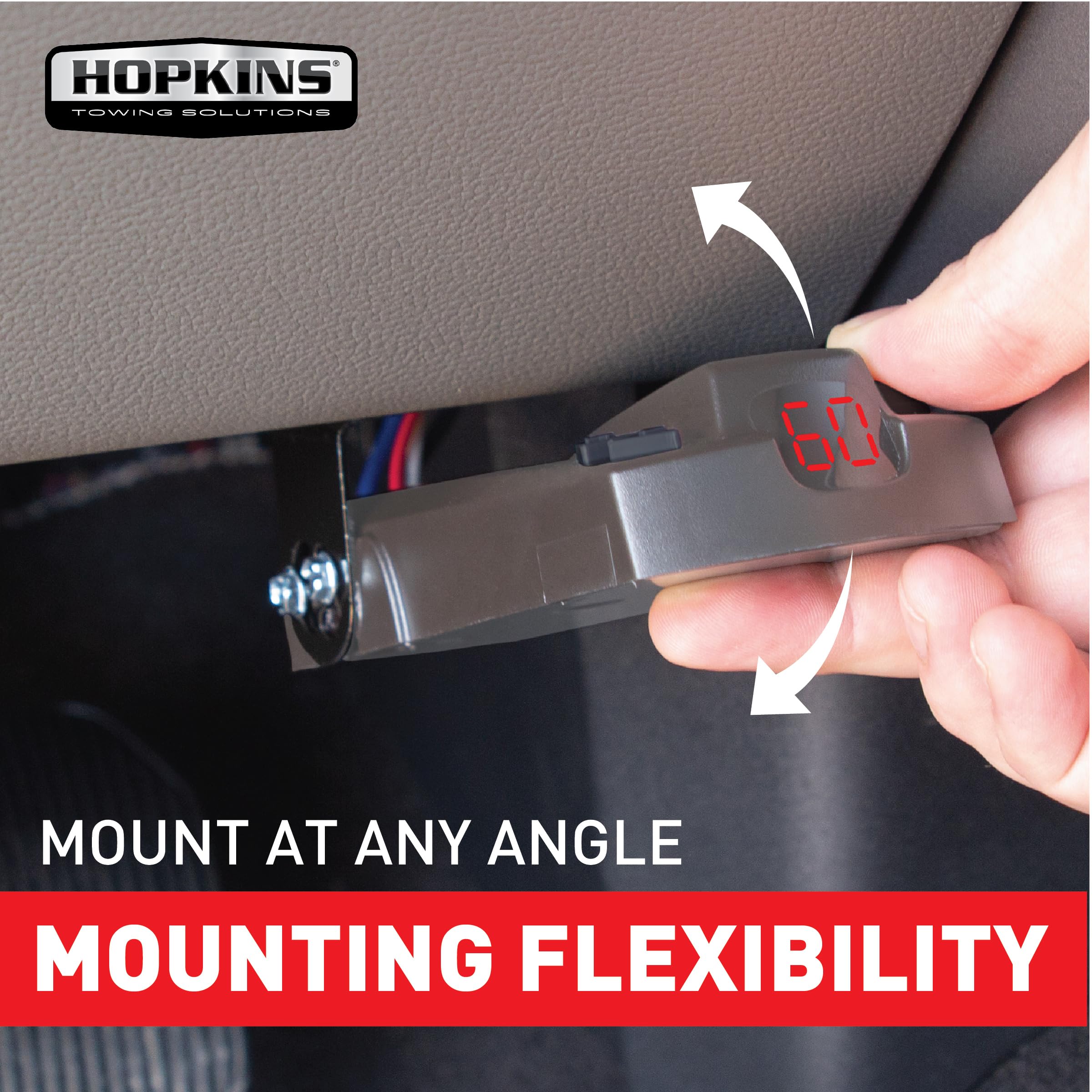 Hopkins Impulse 47235 Plug-in Simple Brake Control, Mounts At Any Angle, Controls Up To 6 Trailer Brakes