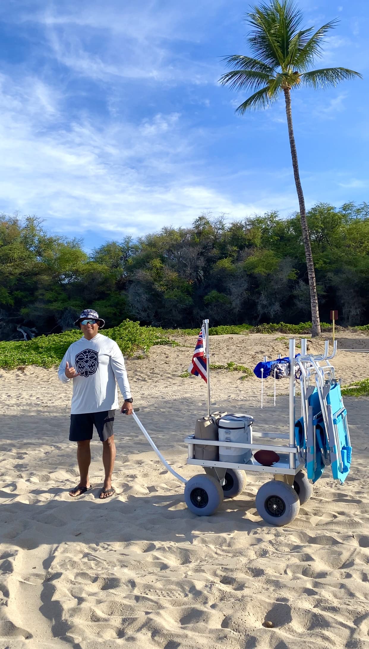 Beach Wagon-Balloon Calypso Cruiser Sand Tires-Lightweight-Rust-Free