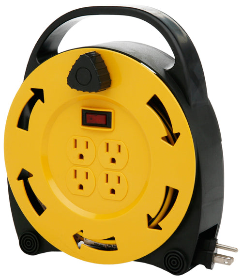 Woods E231 Designers Edge 4-Outlet Retractable Extension Cord Reel
