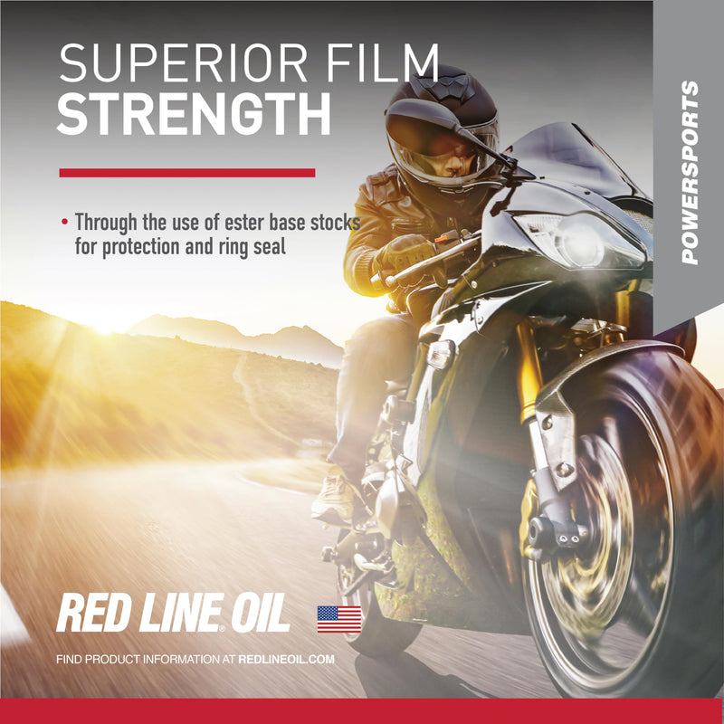 10W30 Red Line Synthetic Motorcycle Motor Oil - 1 Quart