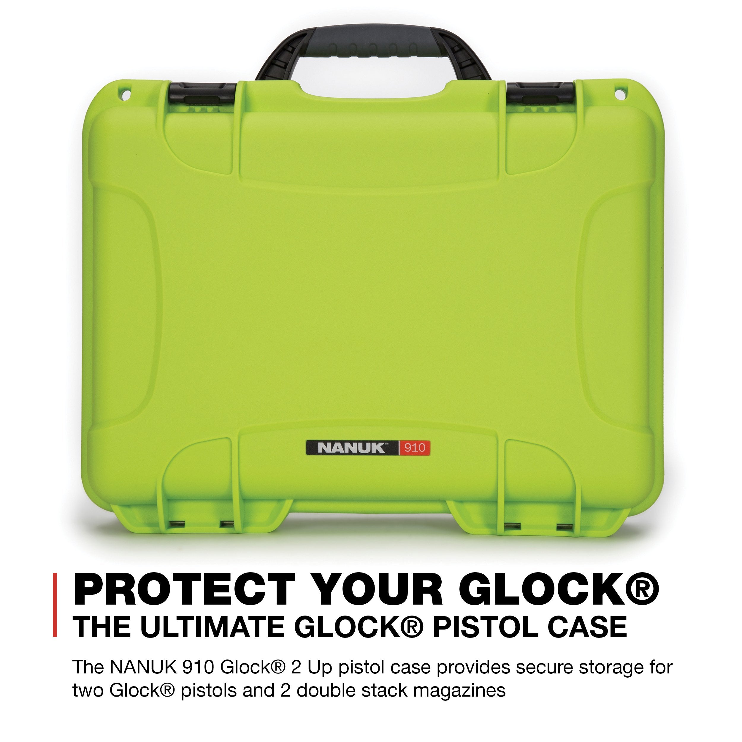 Glock Case w/Nanuk - Lime