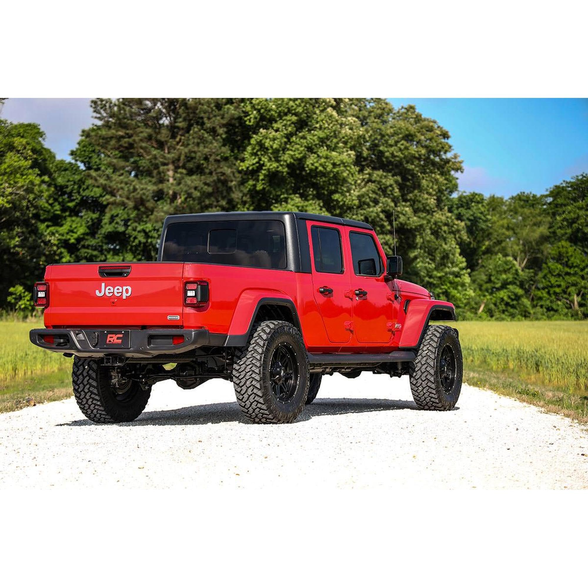 3.5" Lift Kit Rough Country with Premium N3 Shocks for Jeep Gladiator JT (2024-2025) - OEM Tuned Coil Springs, Fits up to 37" Tires