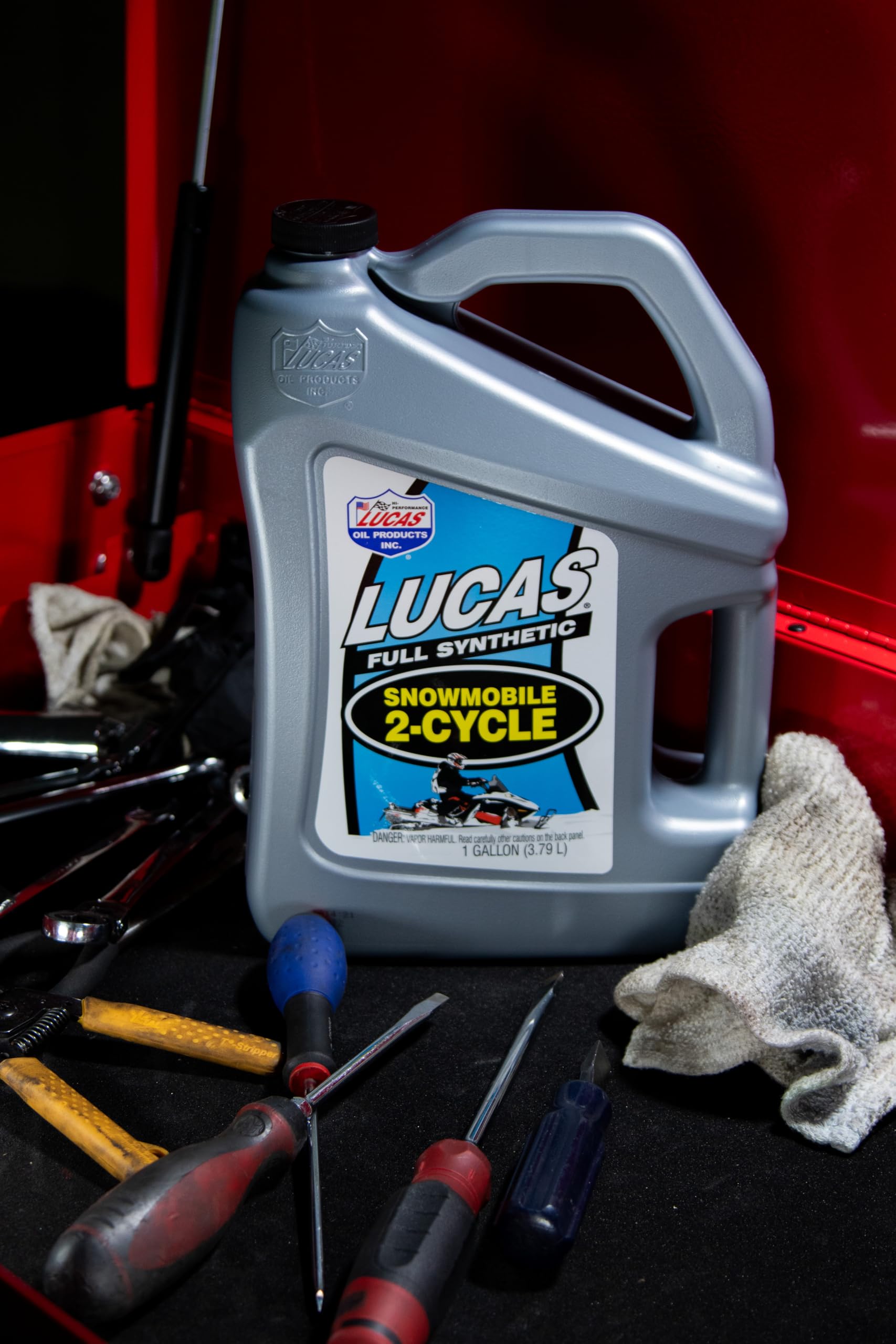 Synthetic 2-Cycle Snowmobile Oil Lucas Oil 10847 - 1 Gallon
