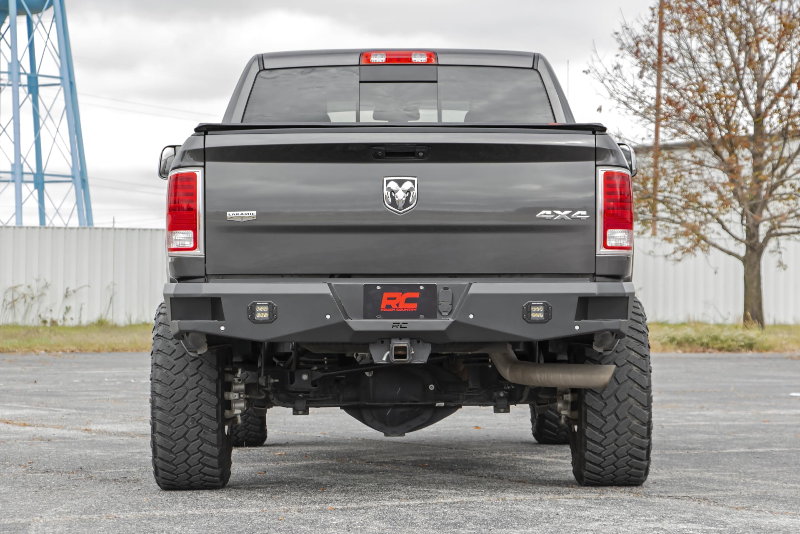 Rough Country Heavy Duty Rear LED Bumper for 2010-2024 Ram 2500/3500-10786B