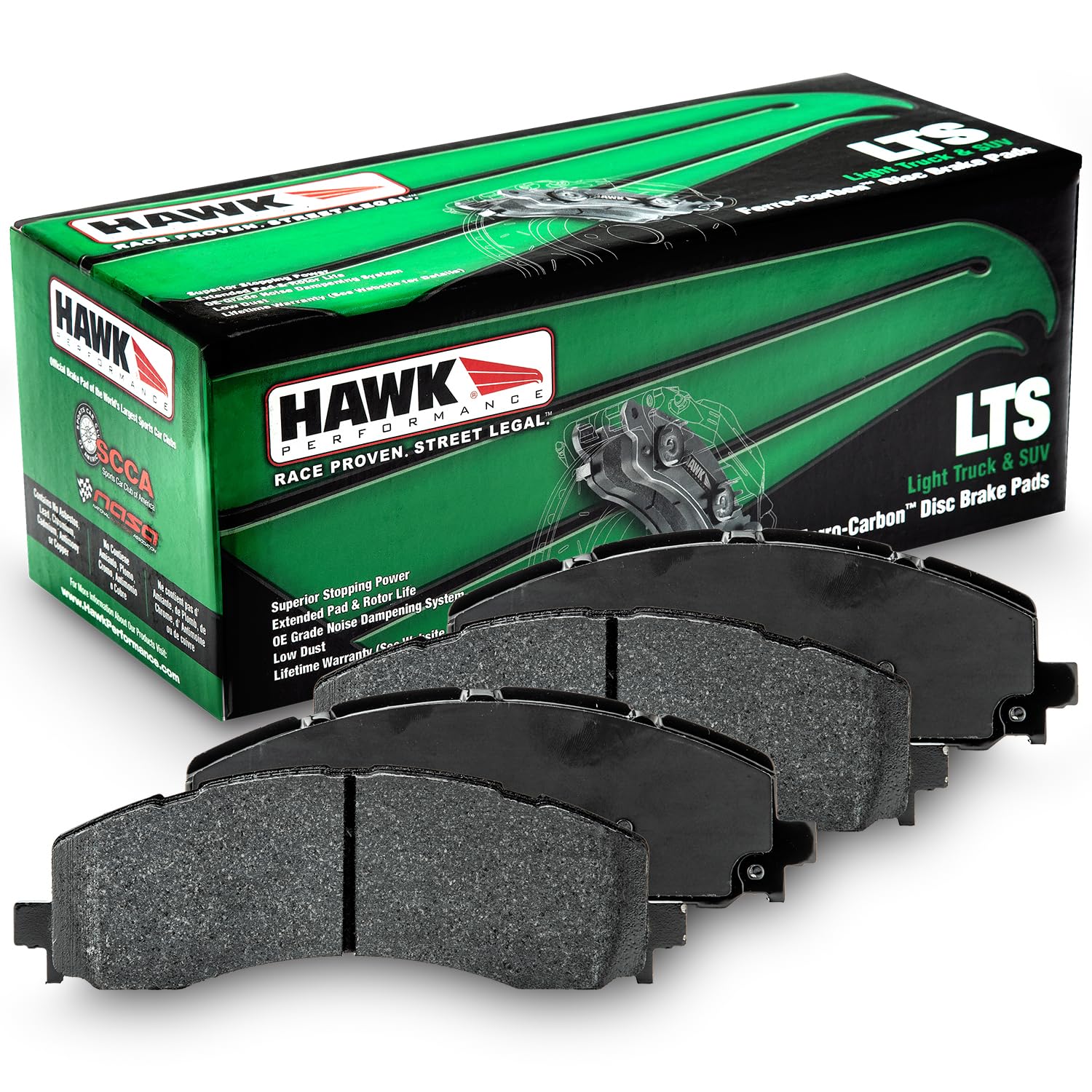 Hawk Performance LTS HB931Y.786 Light Truck and SUV Street Brake Pads