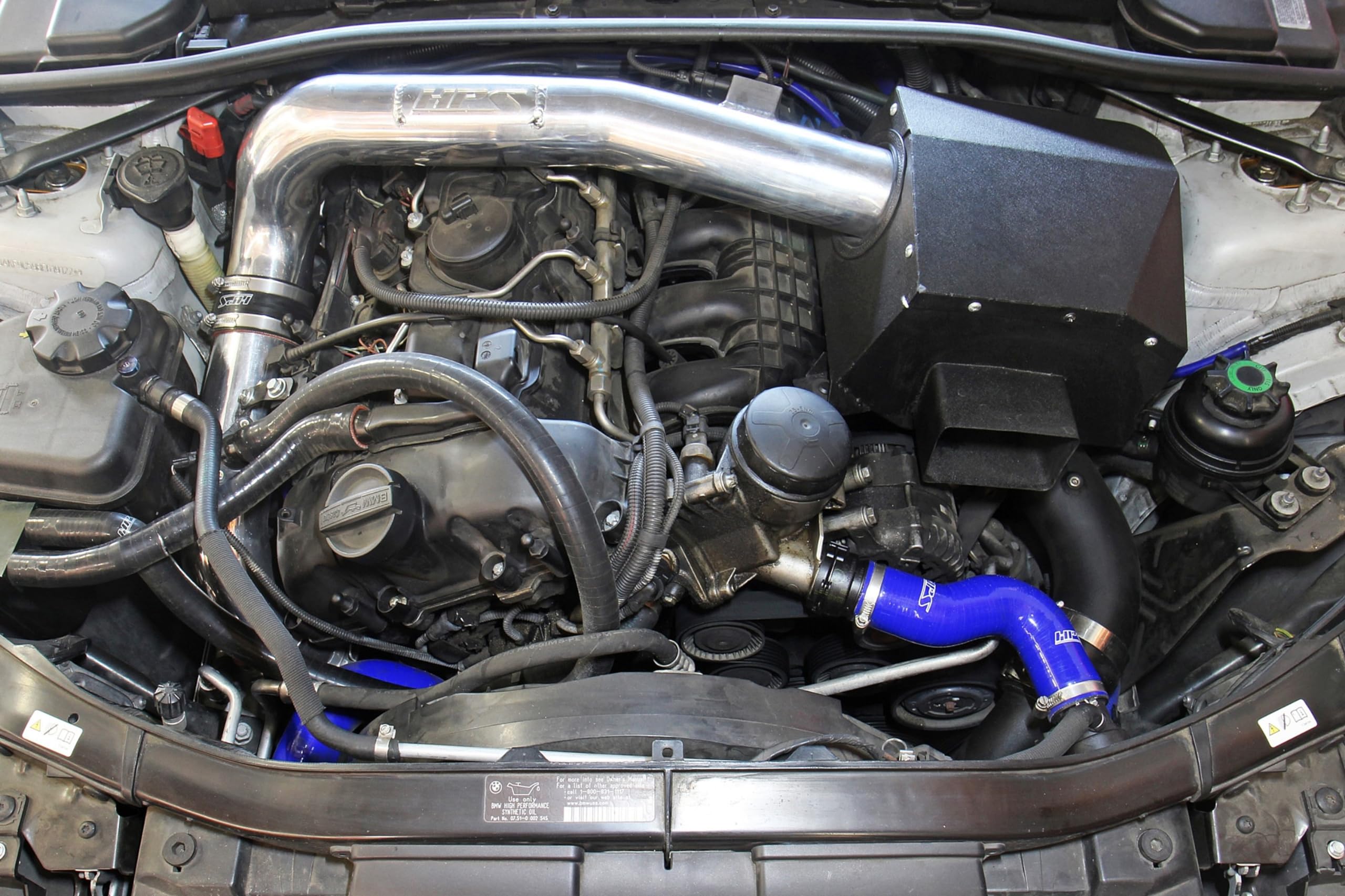 HPS Silicone Blue Radiator Hose Kit Coolant Compatible for 2007-2013 BMW 335i 335ix 335is N54/N55 3.0L Turbo E90/E92/E93, 57-2160-BLUE