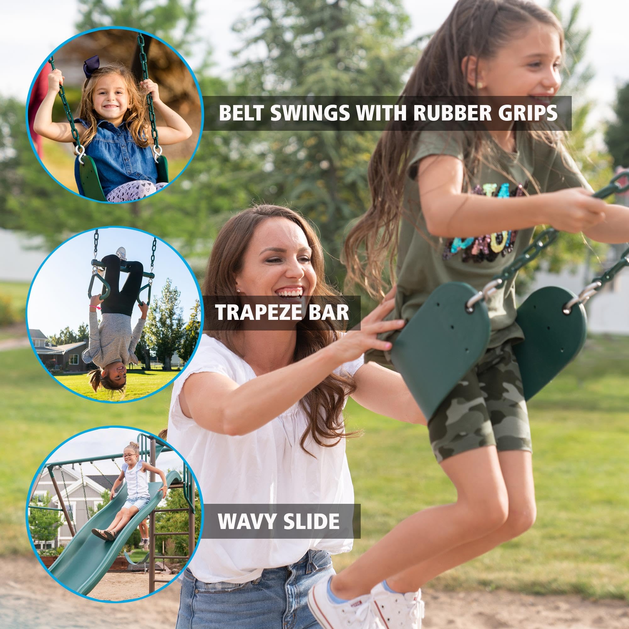 Adventure Tower Lifetime Deluxe Swing Set Playset