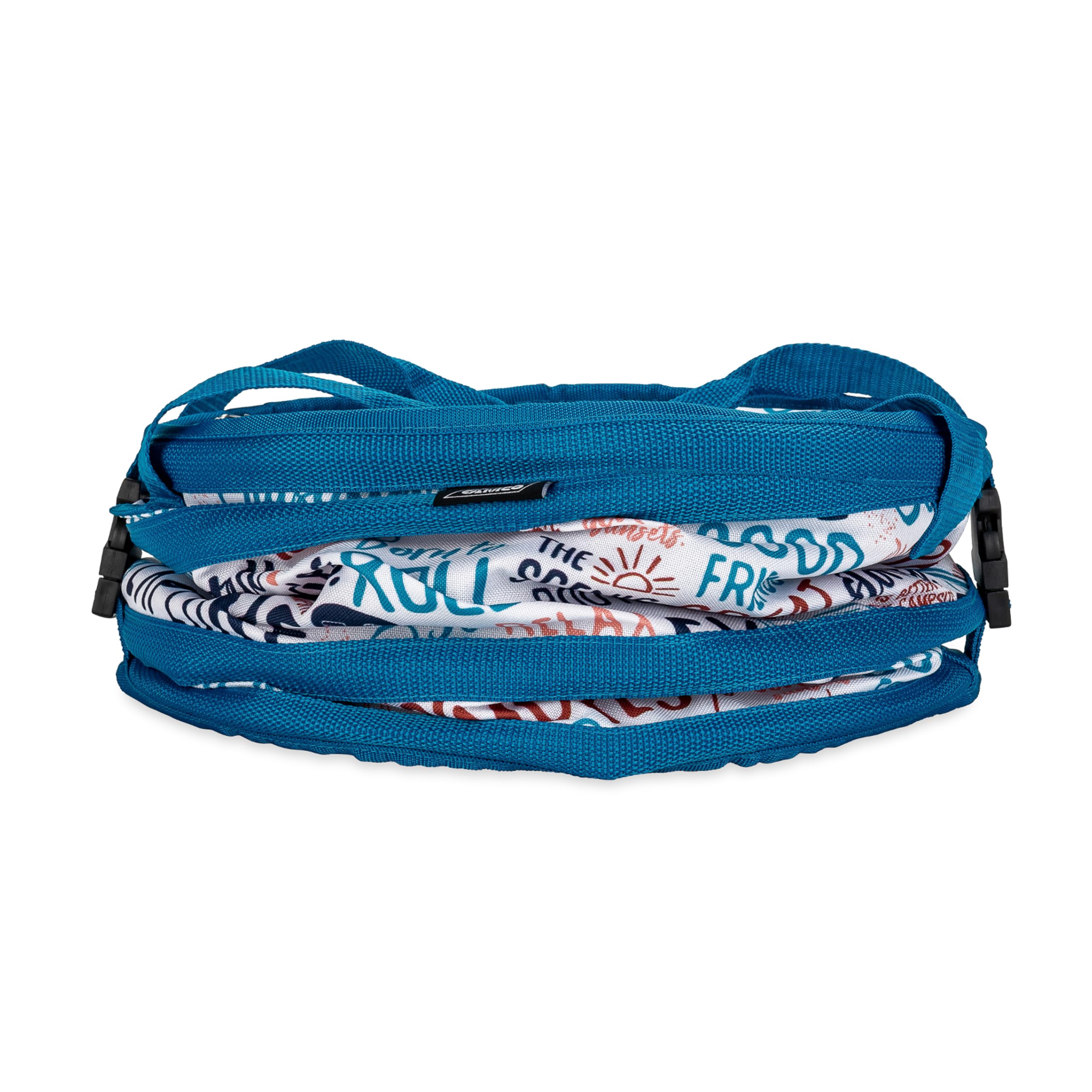 Camco Pop-Up Soft Cooler is Better at The Campsite Life - Features a Water-Resistant Interior, Built-in Bottle Opener, and Camping Graffiti Design - Holds Up to a 12-Pack of Bottles or Cans (53416)