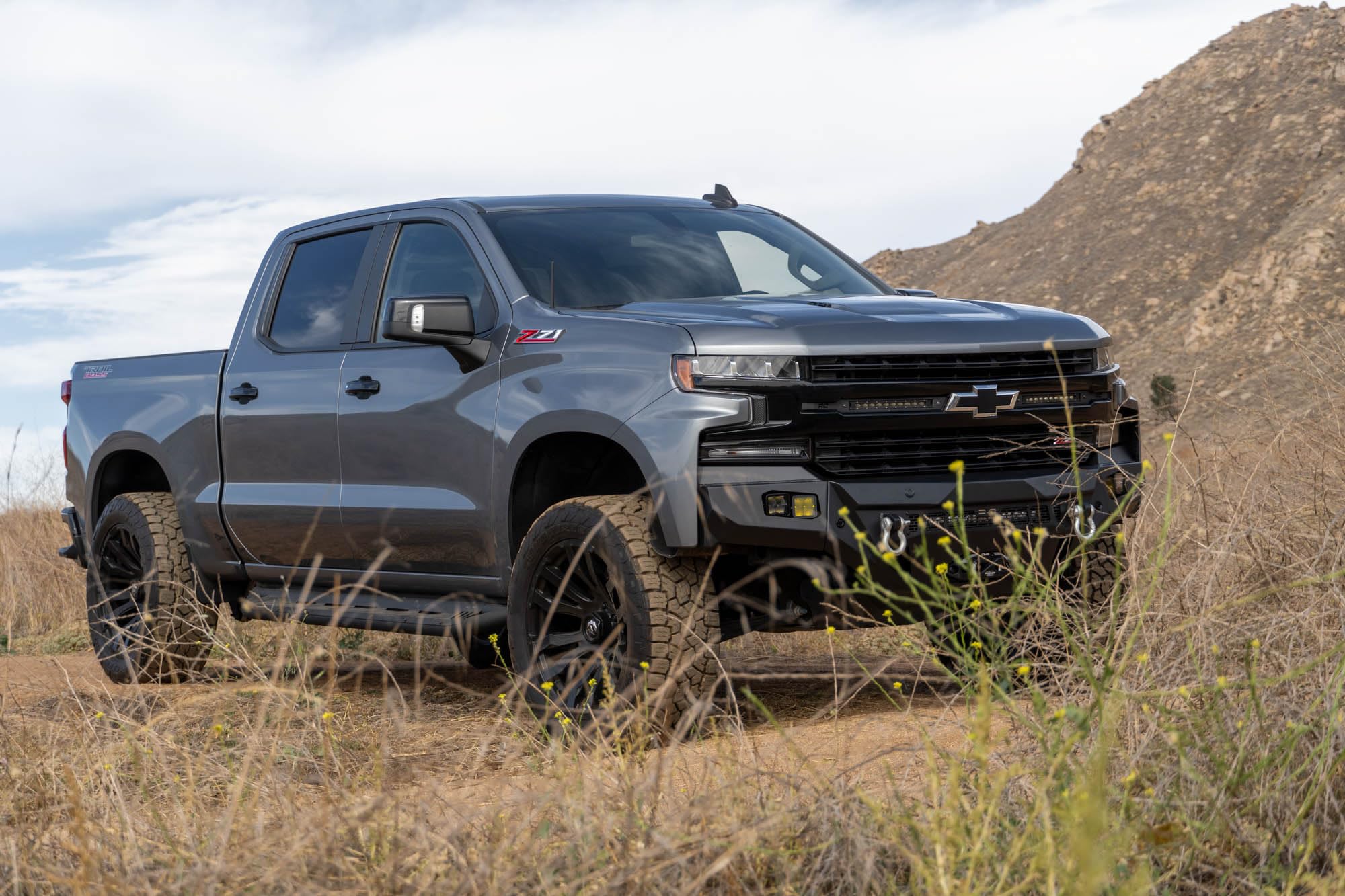 Offroad DV8 Spec Series Front Bumper for the 2019-2021 Chevy Silverado 1500 | Retains Parking Sensors | (2) Dual 3” Pod Light Mounts | 20” Light Bar Mount | D-Ring Mounts