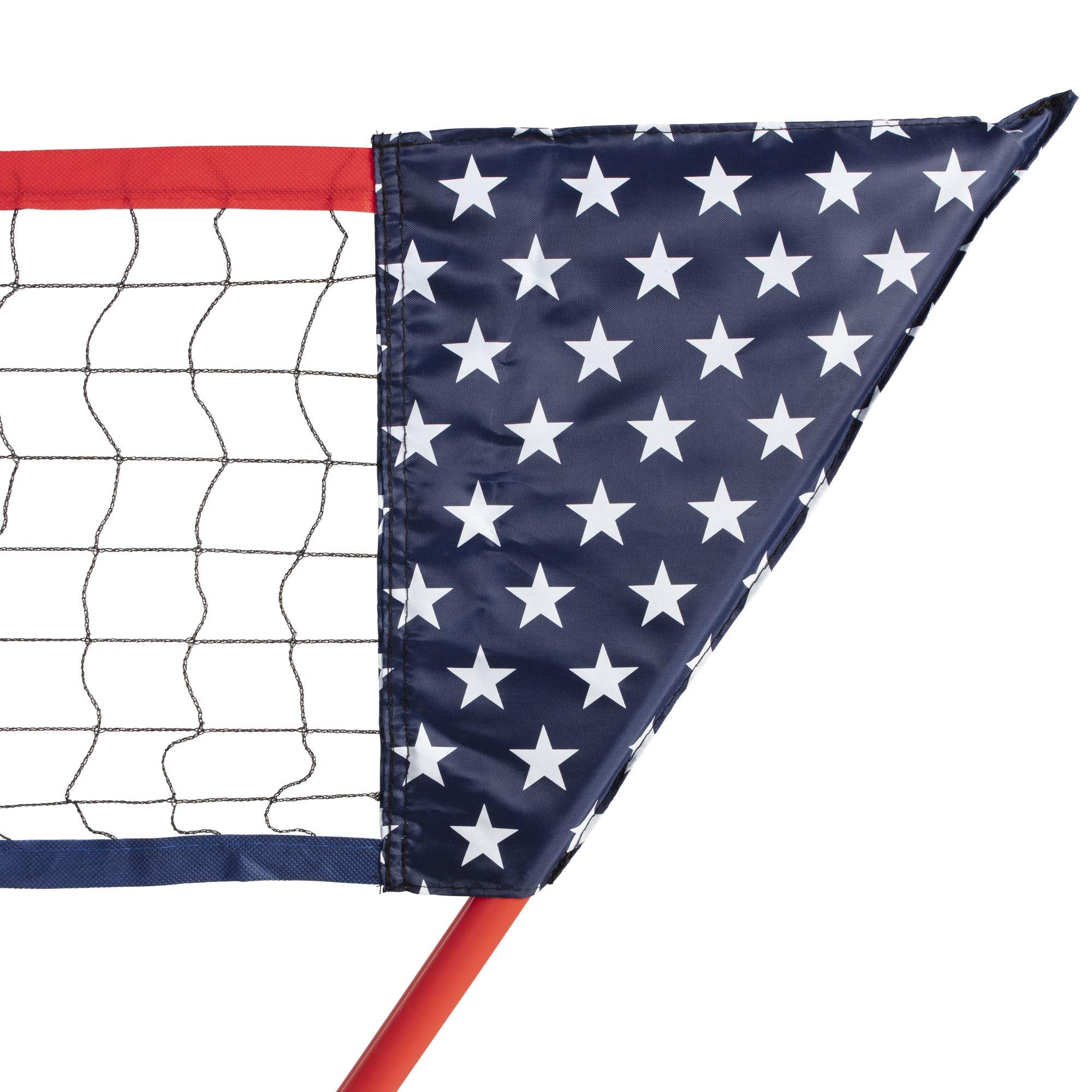 Portable Triumph Sports Patriotic Badminton Set with Freestanding Base Sets Up on Any Surface in Seconds – No Tools or Stakes Required, Multi