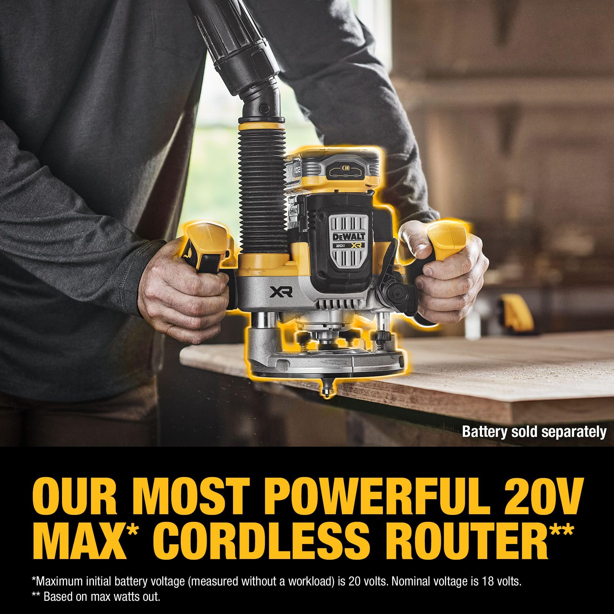 20V MAX XR DEWALT 2-1/4 Peak HP Plunge Router (Tool Only) (DCW620B)