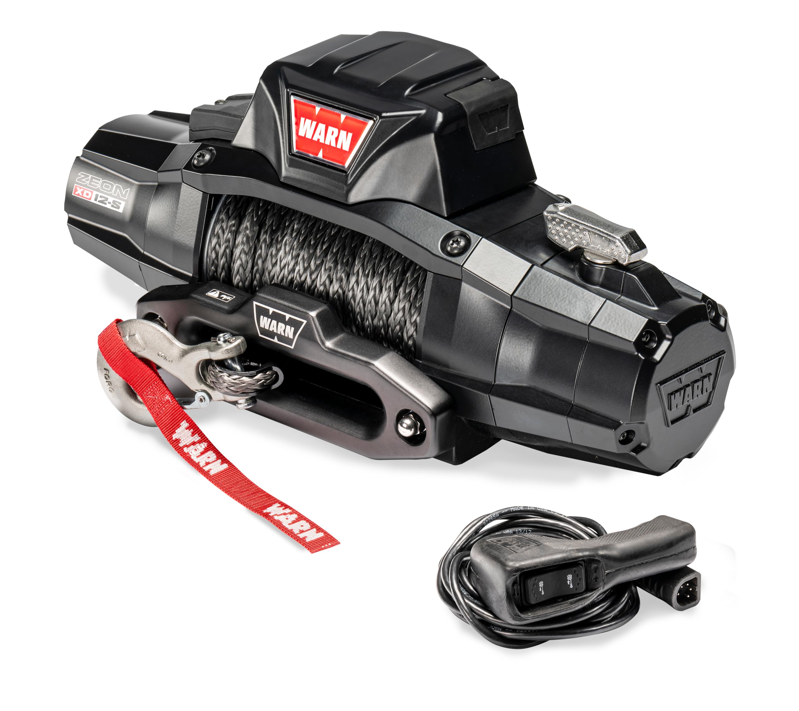 Zeon XD WARN 110012 12-S Convertible Winch Kit with Hub Wireless & Wired Remote - 12,000 lb Capacity