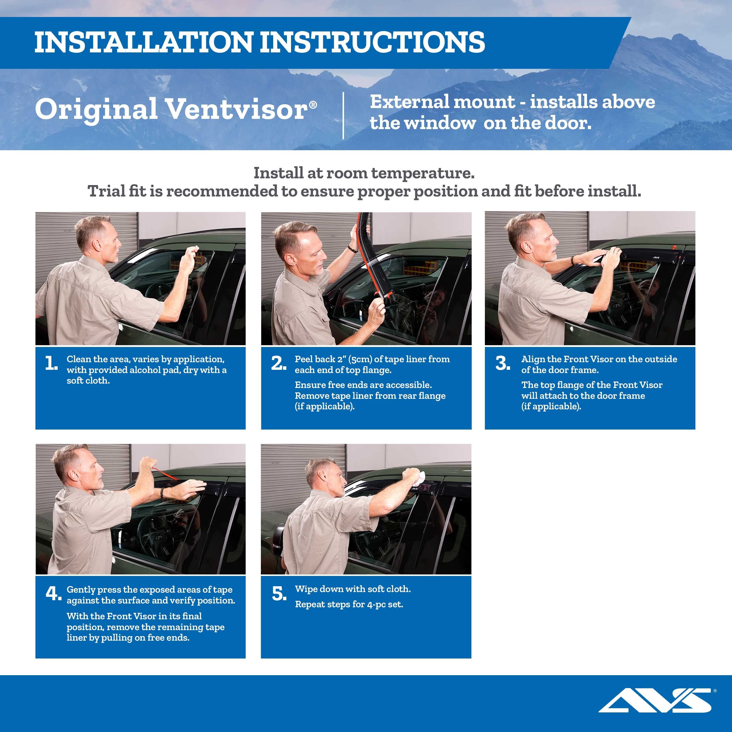 Ventvisor Auto Ventshade 94187 4Pc Window for Kia Sorento 2010-2014 (Smoke)