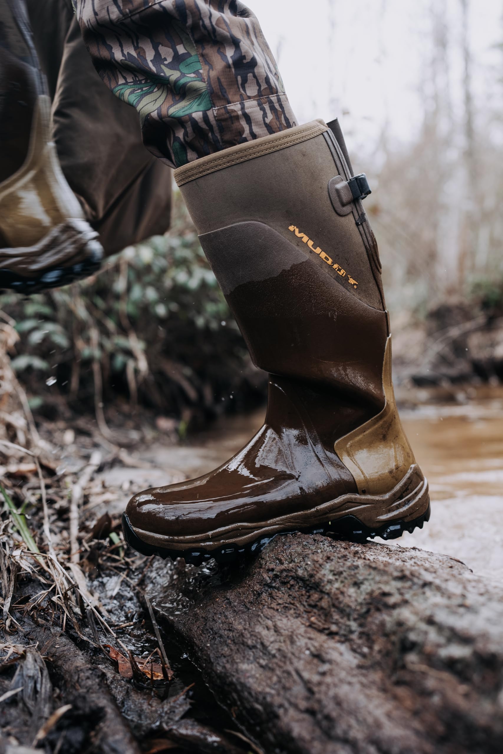 Muddy Outdoors MTX Men's 17" Rubber Boots Clay 10 D
