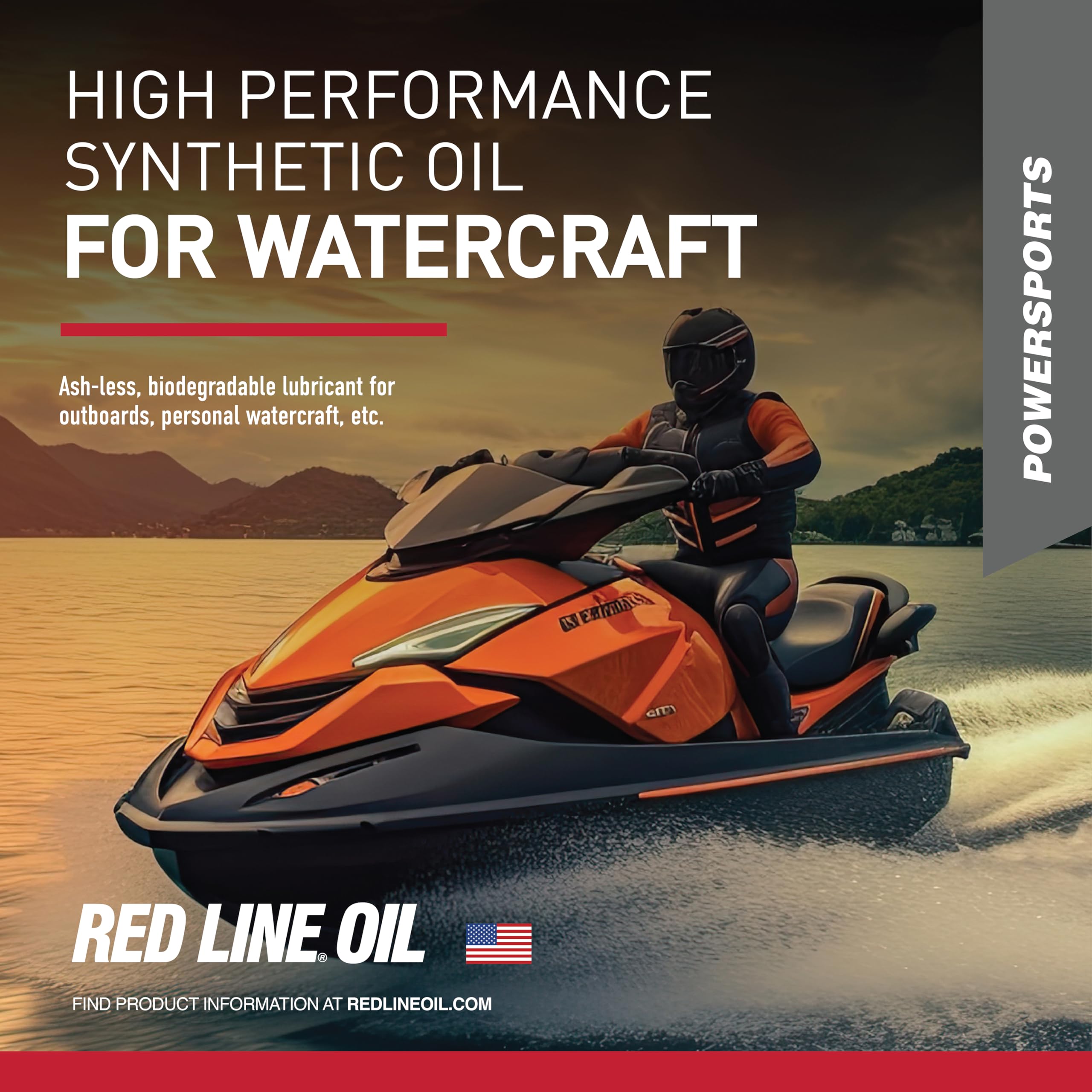 2 Stroke Red Line Injection Oil Synthetic Watercraft - Gallon 40705
