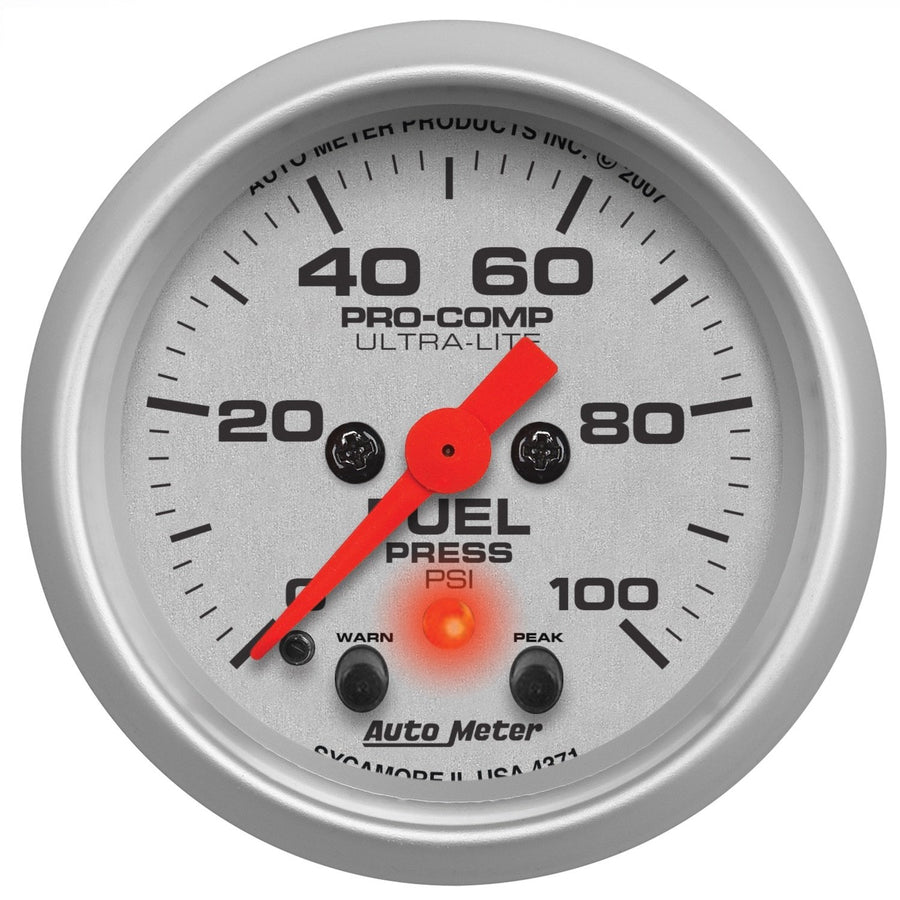 Auto Meter Ultra-Lite 4371 Electric Fuel Level Gauge, 2-1/16" (52.4mm)