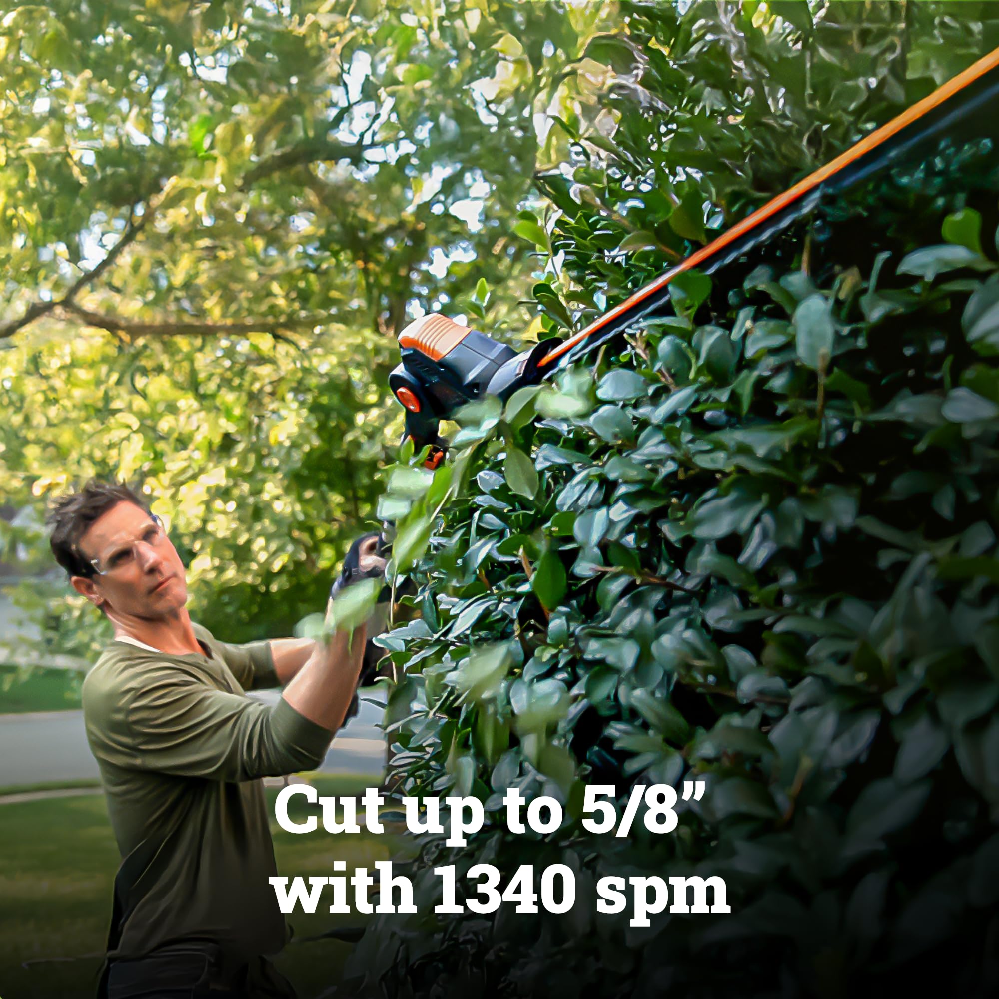 20V WORX WG252 2-in-1 Attachment Capable Hedge Trimmer