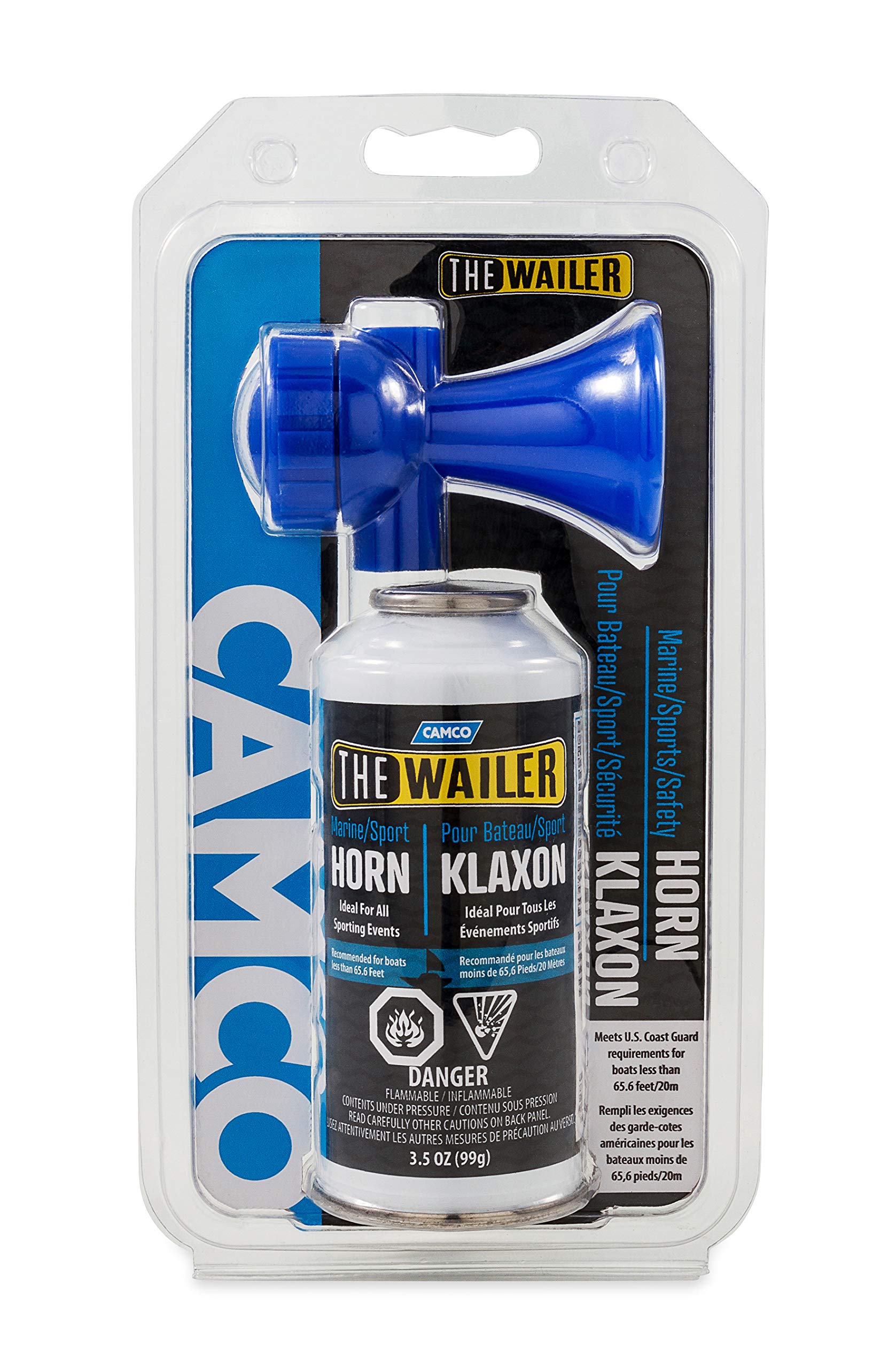 Aerosol Camco Signal Horn, 3.5 oz. | Multi-Purpose use | Audible for at Least 1 Mile | Meets U.S. Coast Guard Requirements | Easy-to-use (50162)