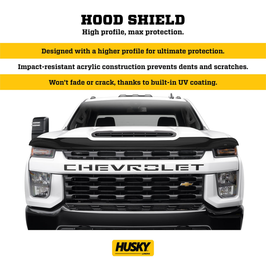 Husky Liners Hood Protector | High Profile/Bug Shield Fits 2023-2025 Honda CR-V - 1 pc., Smoke | 2815104