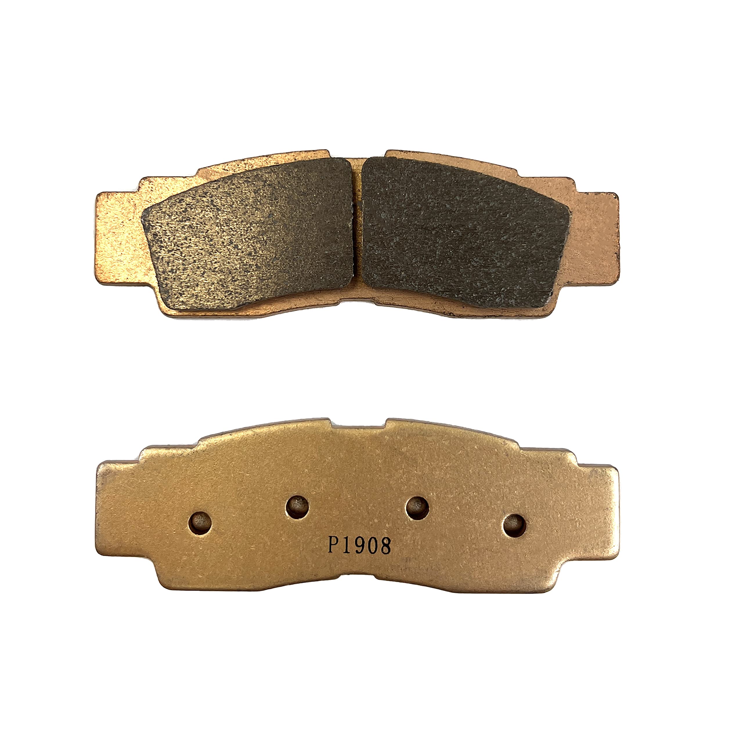 Demon Front Left/Right Sintered Brake Pads for Yamaha YXZ 1000R/Wolverine RMAX2/X4, Metallic Material For Better Grip, Reduced Brake Fade (See Fitment Details in Description)