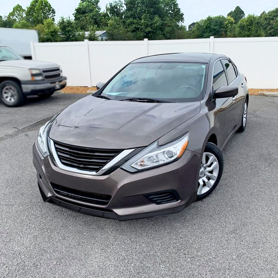 Glossy Black Spec-D Tuning Front Bumper Lip Compatible with 2016-2018 Nissan Altima 4-Door