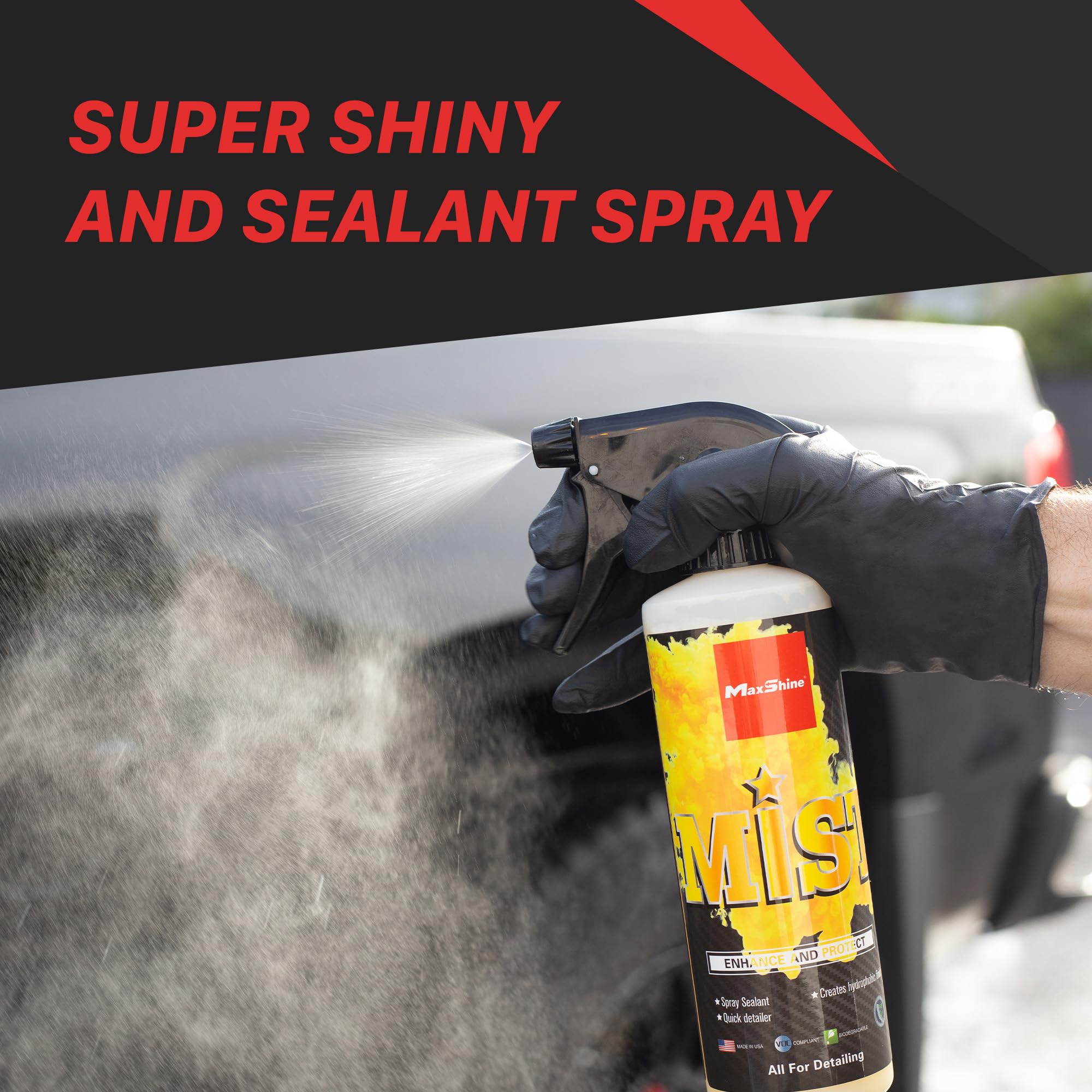 1 Gallon Maxshine Universal Mist Enhance & Protect – Easy-to-Use Spray for Superior Shine & Long-Lasting Protection – Quick Detailing Solution for Cars, Trucks & Motorcycles