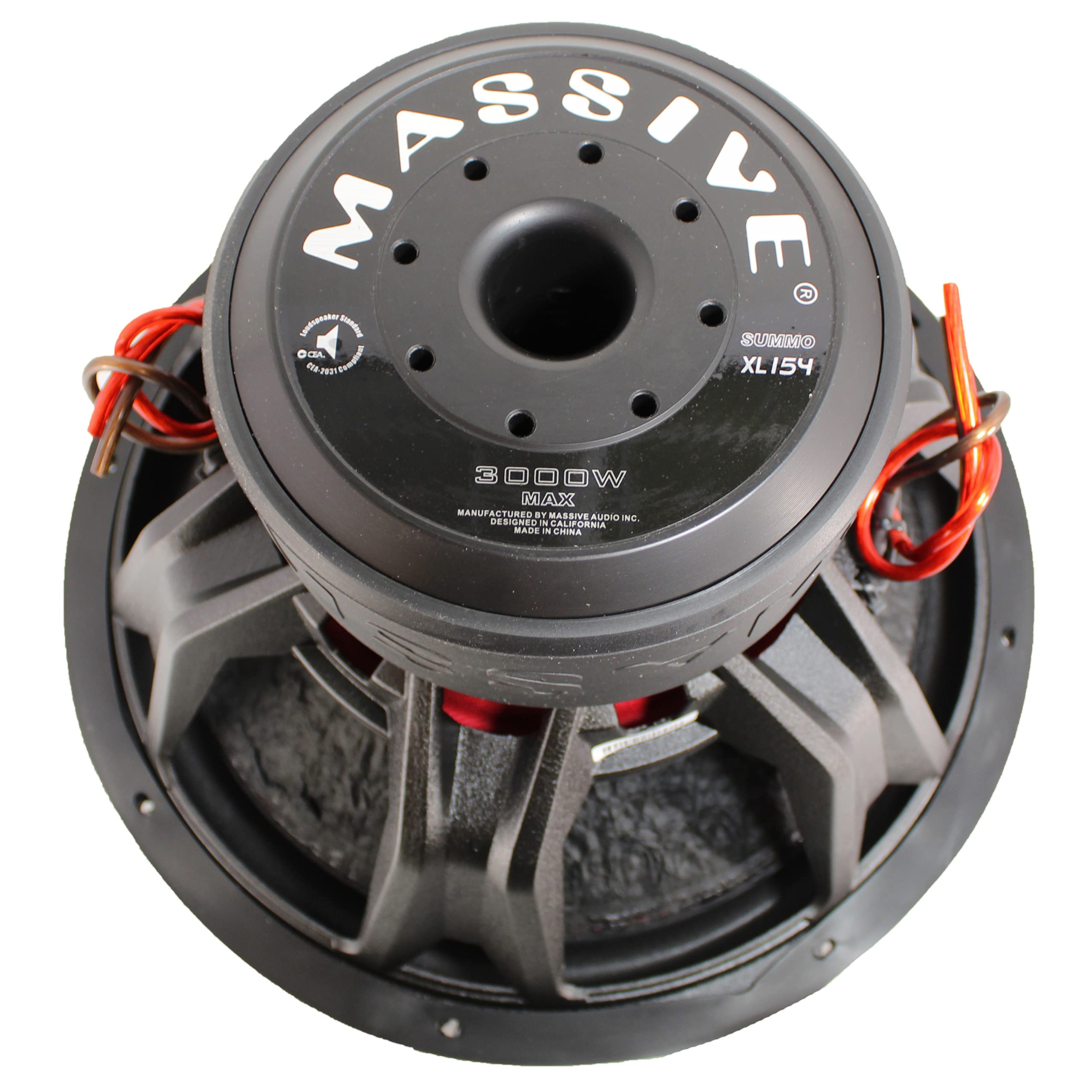 SUMMO XL Series Massive Audio 15" 3000W Dual 4 Ohm Subwoofer SUMMOXL154