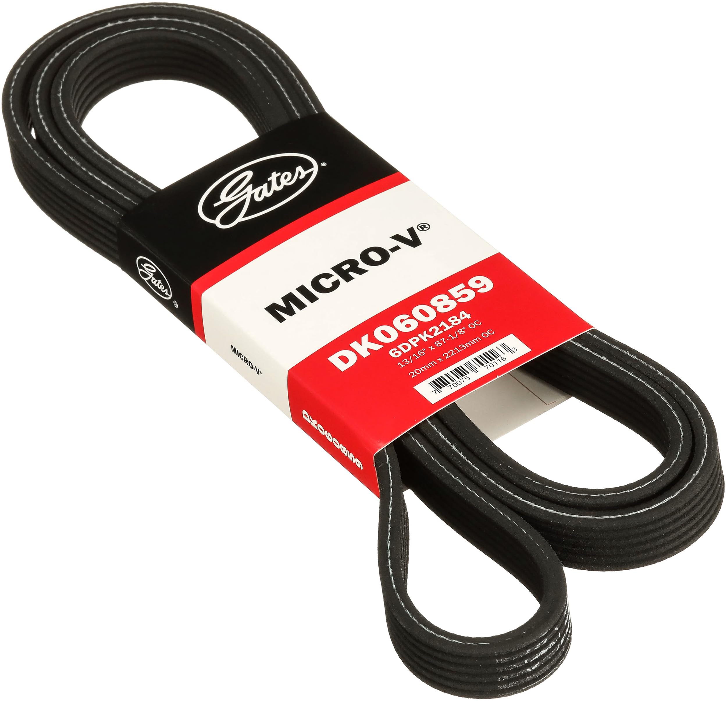 Genuine Gates Micro-V DK060859 Dual-Sided Serpentine Drive Belt