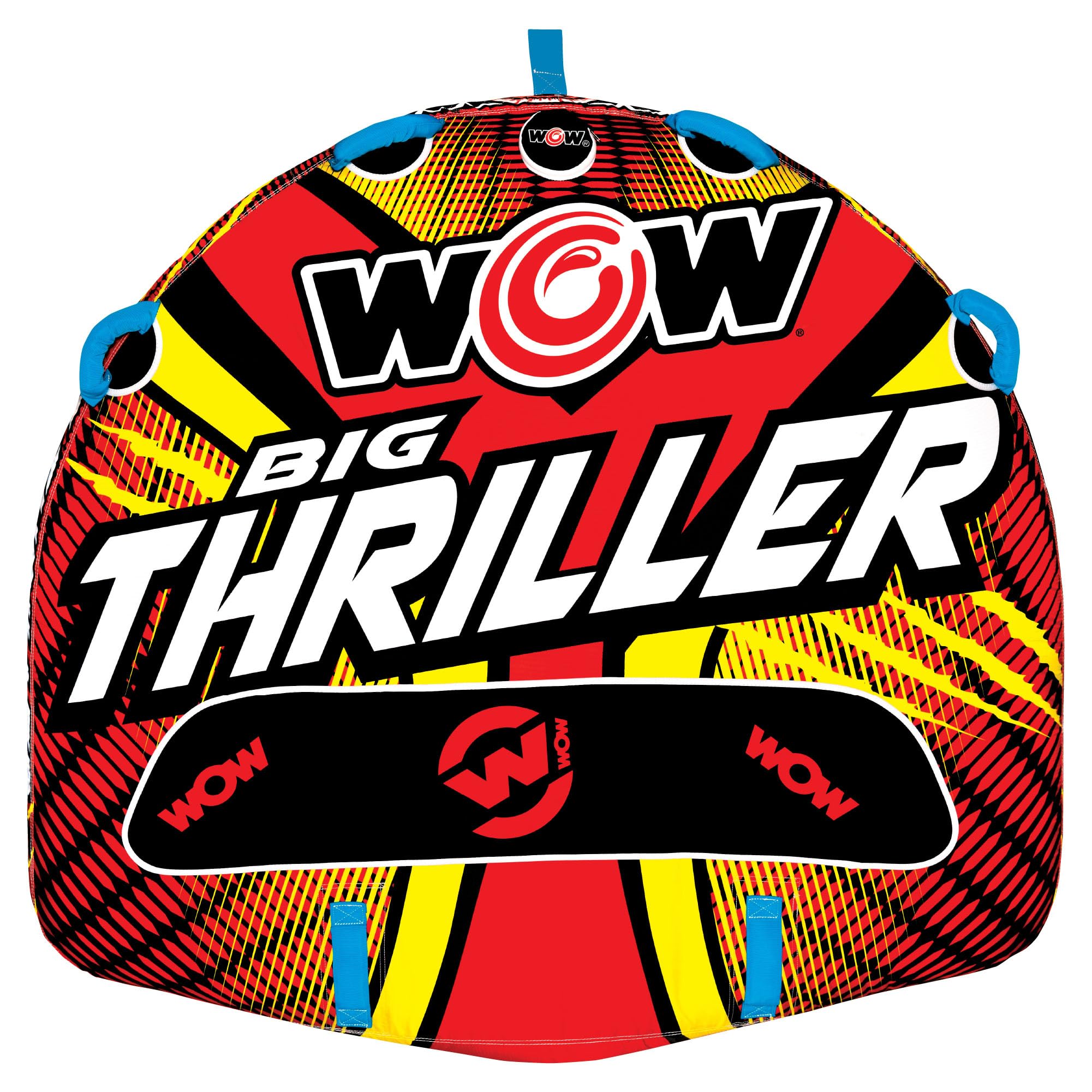 Big Thriller WOW Sports Towable Deck Tube for Boating – 1-2 Person 340 lbs Capacity – Inflatable Boat Tube for Water Sports – Youth & Adults