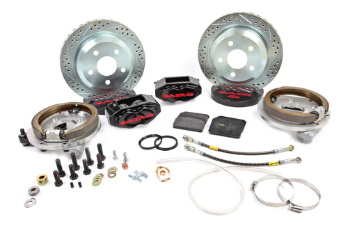 BAER BRAKES Brake System 4302308B-BKCZ (12" Rear SS4 with Park Brake Black 64-72 GM A Body 10 or 12 Bolt C Clip Rear End Only), 1 Pack