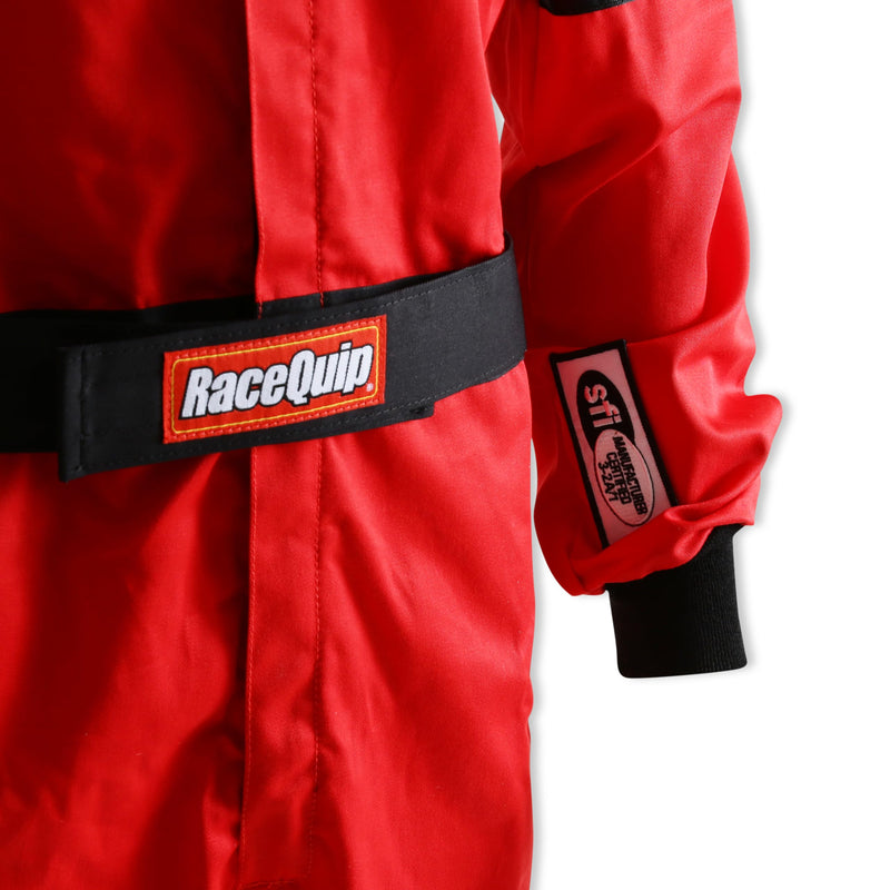 RaceQuip One Piece Racing Driver Fire Suit Multi Layer SFI 3.2A/ 5 Red Med-Tall 120014