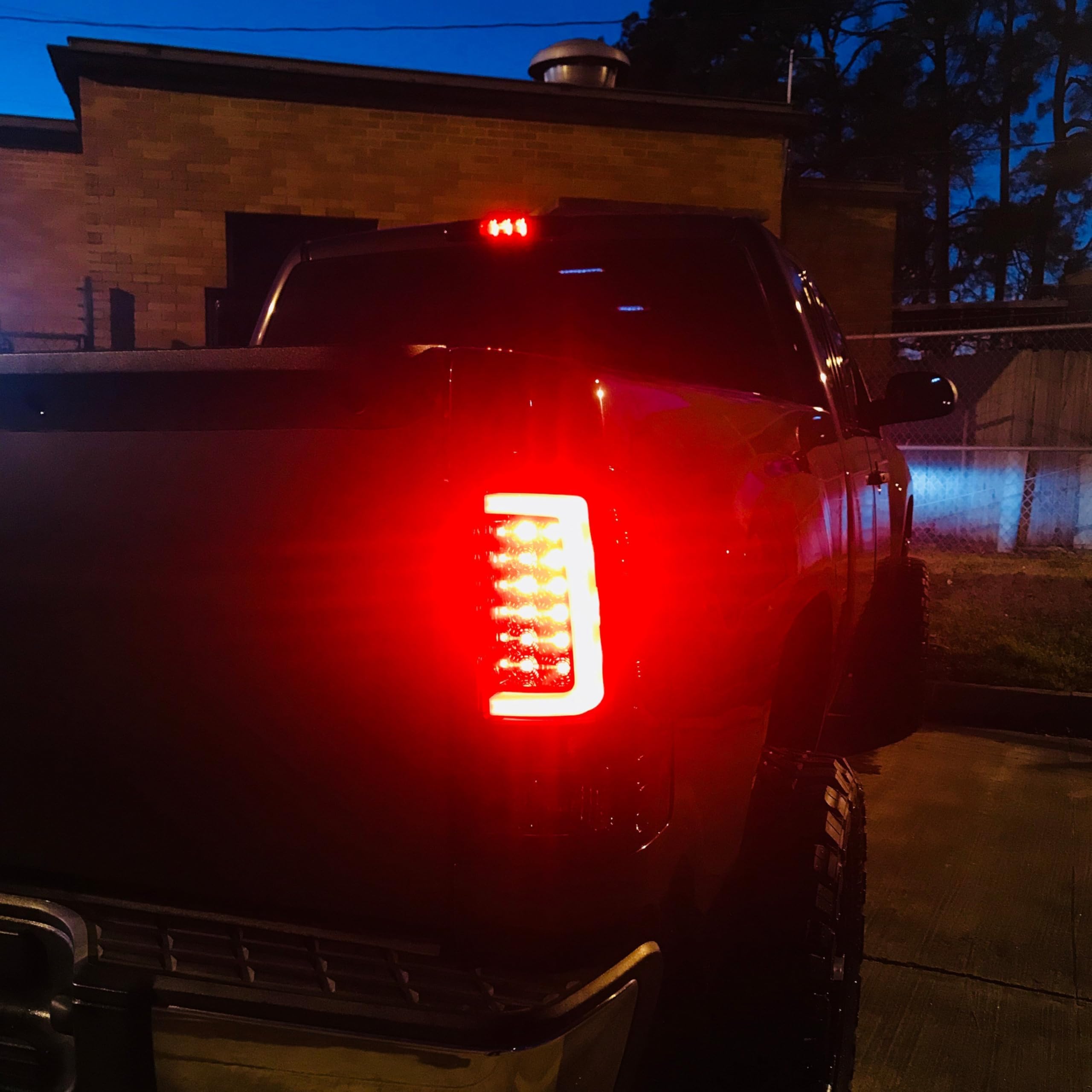 Black/Smoke RECON ACCESS 264389Bk - Fiber Optic Led Tail Lights