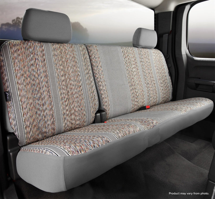 Gray Fia TR45-11 Custom Fit Rear Seat Cover Split Backrest 60/40 - Saddle Blanket, (Gray)