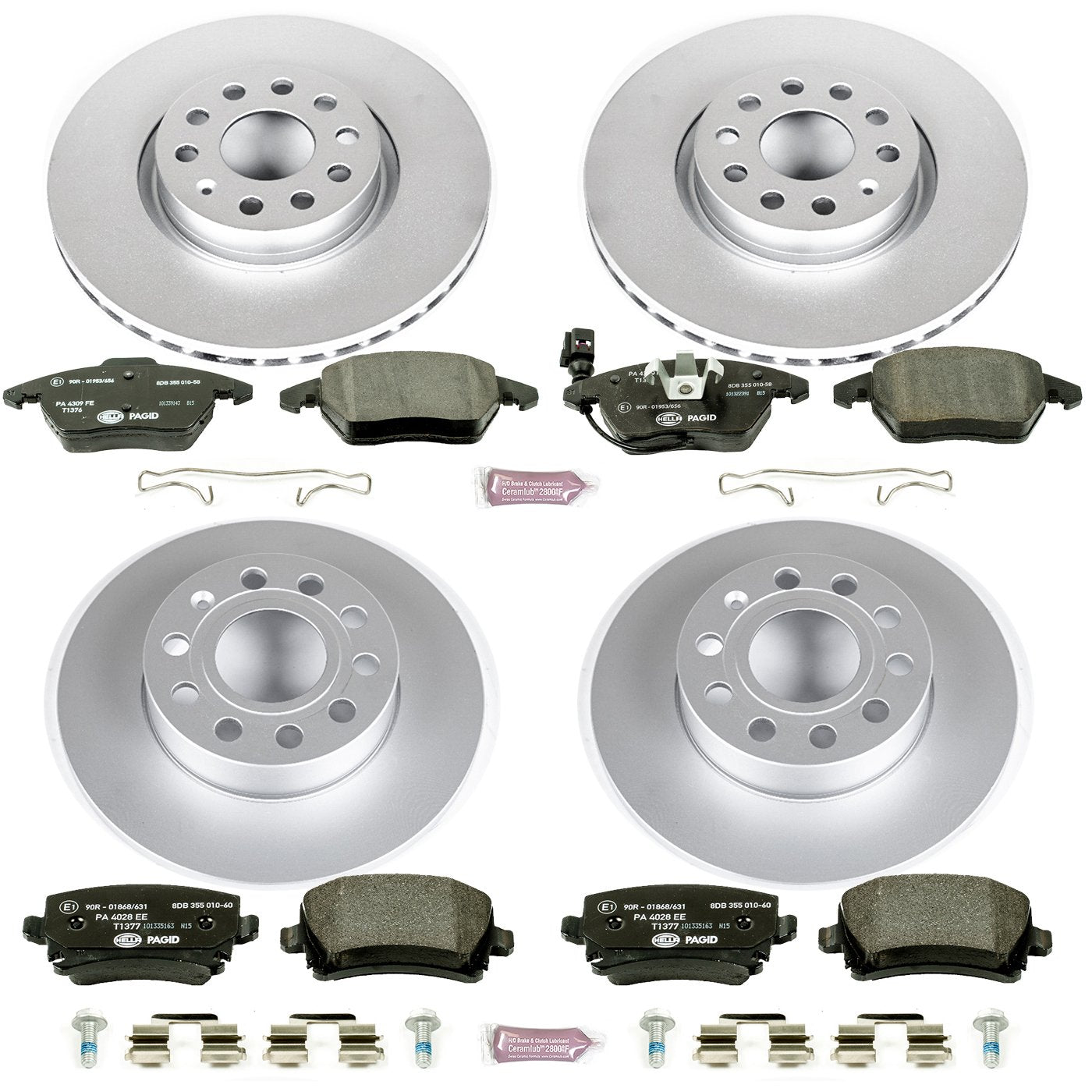 Euro-Stop Brake Kit Power Stop ESK5363 For Audi A3 2008, Volkswagen Jetta 2006-2010 [Model Specific]