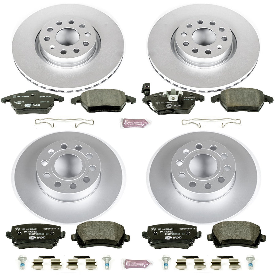 Euro-Stop Brake Kit Power Stop ESK5363 For Audi A3 2008, Volkswagen Jetta 2006-2010 [Model Specific]